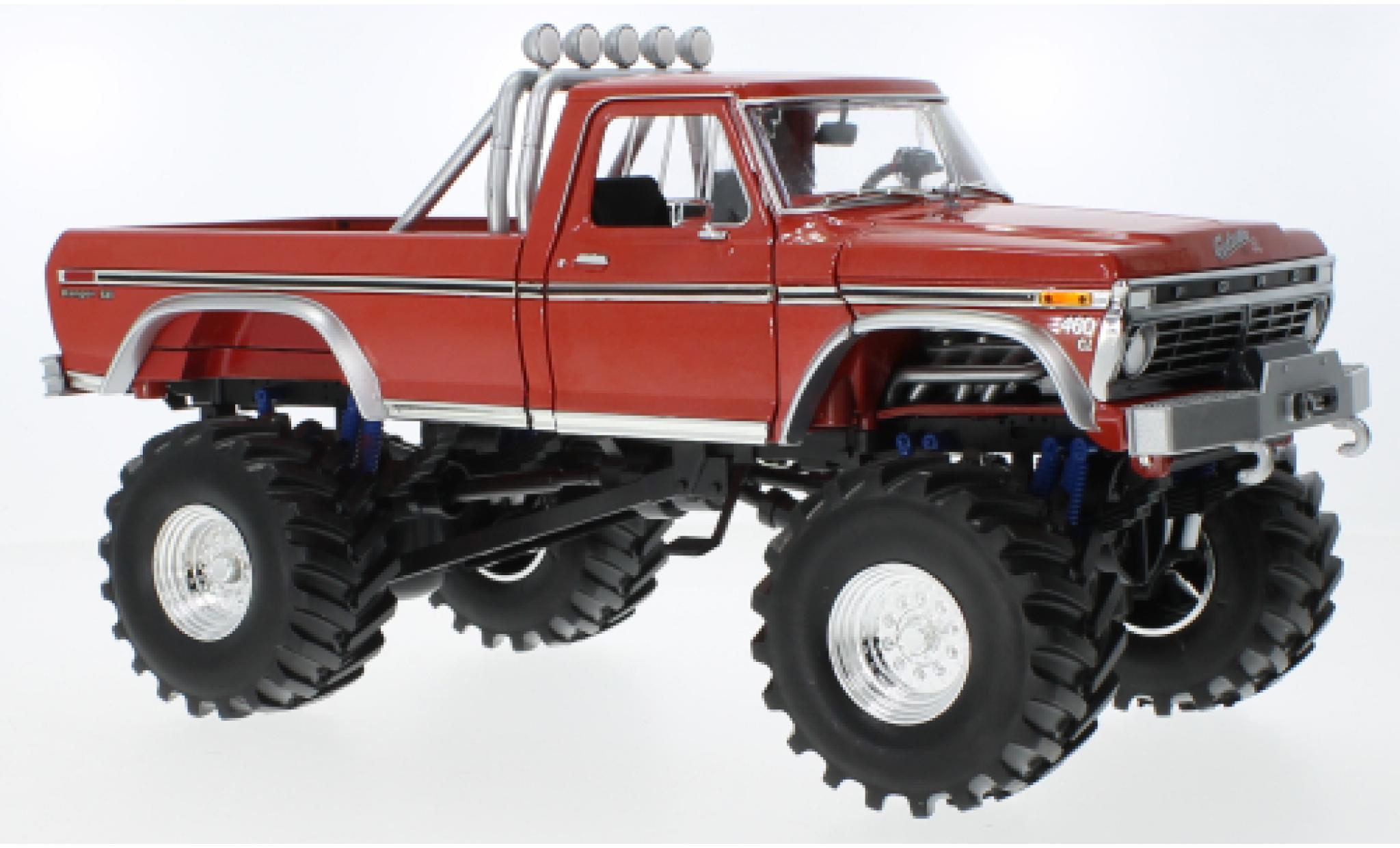 Ford F-250 1/18 Greenlight rood Godzilla 1974 modelauto