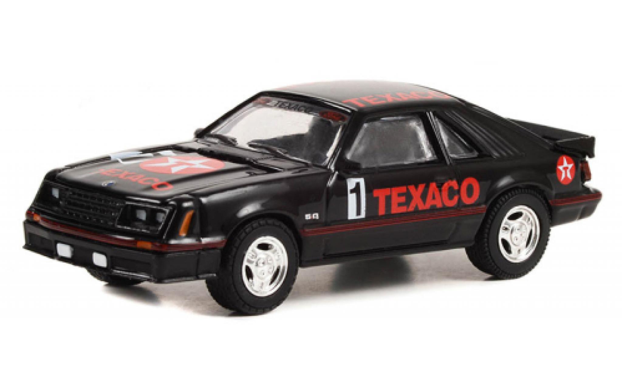 Ford Mustang 1/64 Greenlight GT Texaco 1982 modelauto