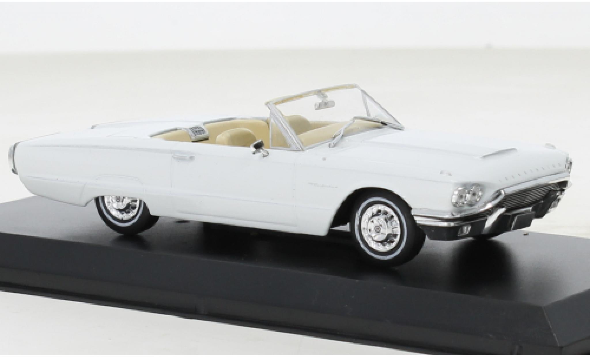Ford Thunderbird 1/43 Greenlight Cabriolet wit 1966 modelauto