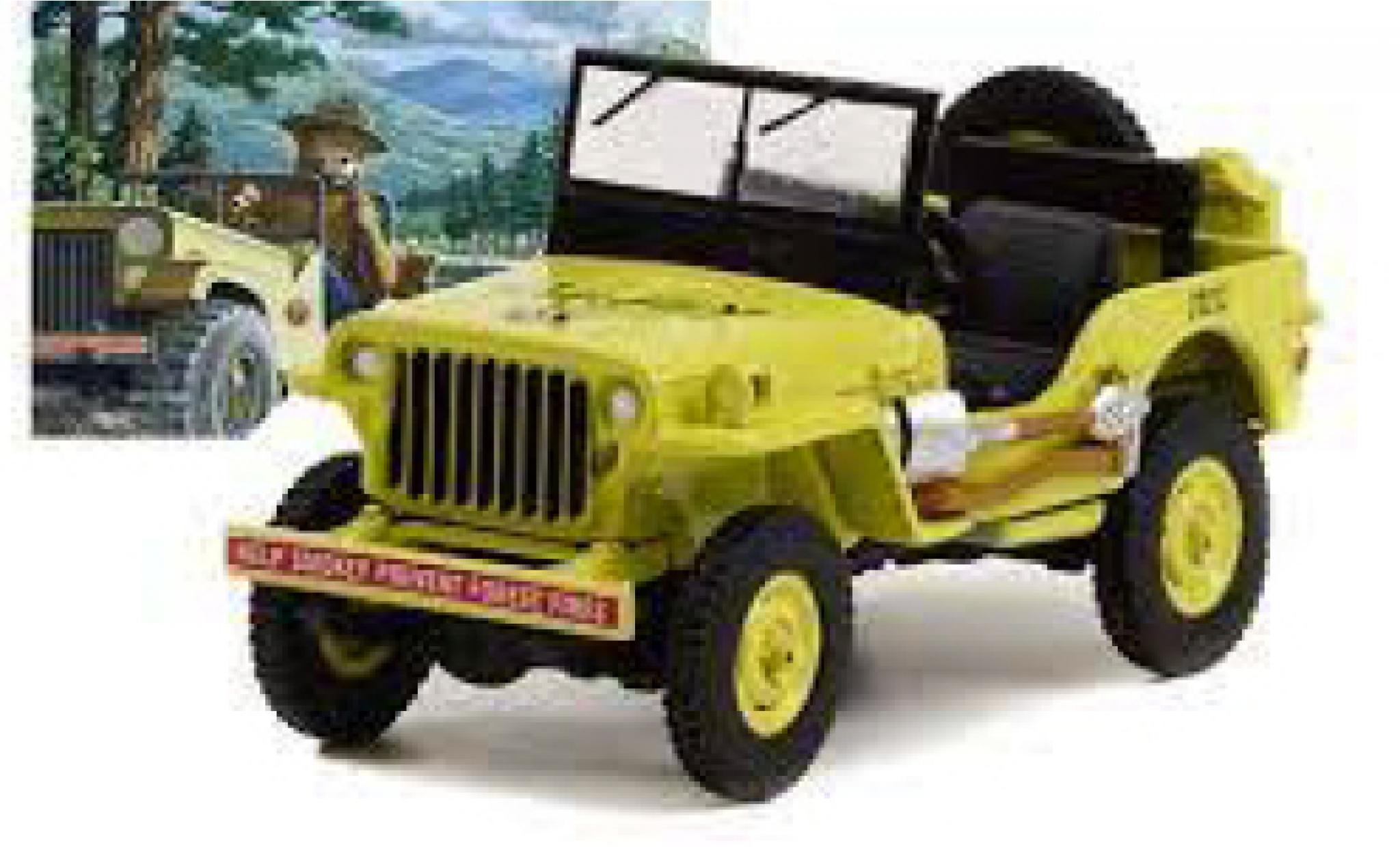 Jeep Willys 1/64 Greenlight MB la chaux Smokey Bear 1942 modelauto