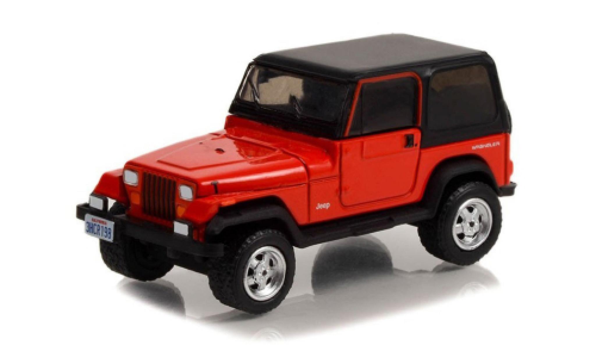 Jeep Wrangler 1/64 Greenlight rood Beverly Hills 90210 1994 modelauto