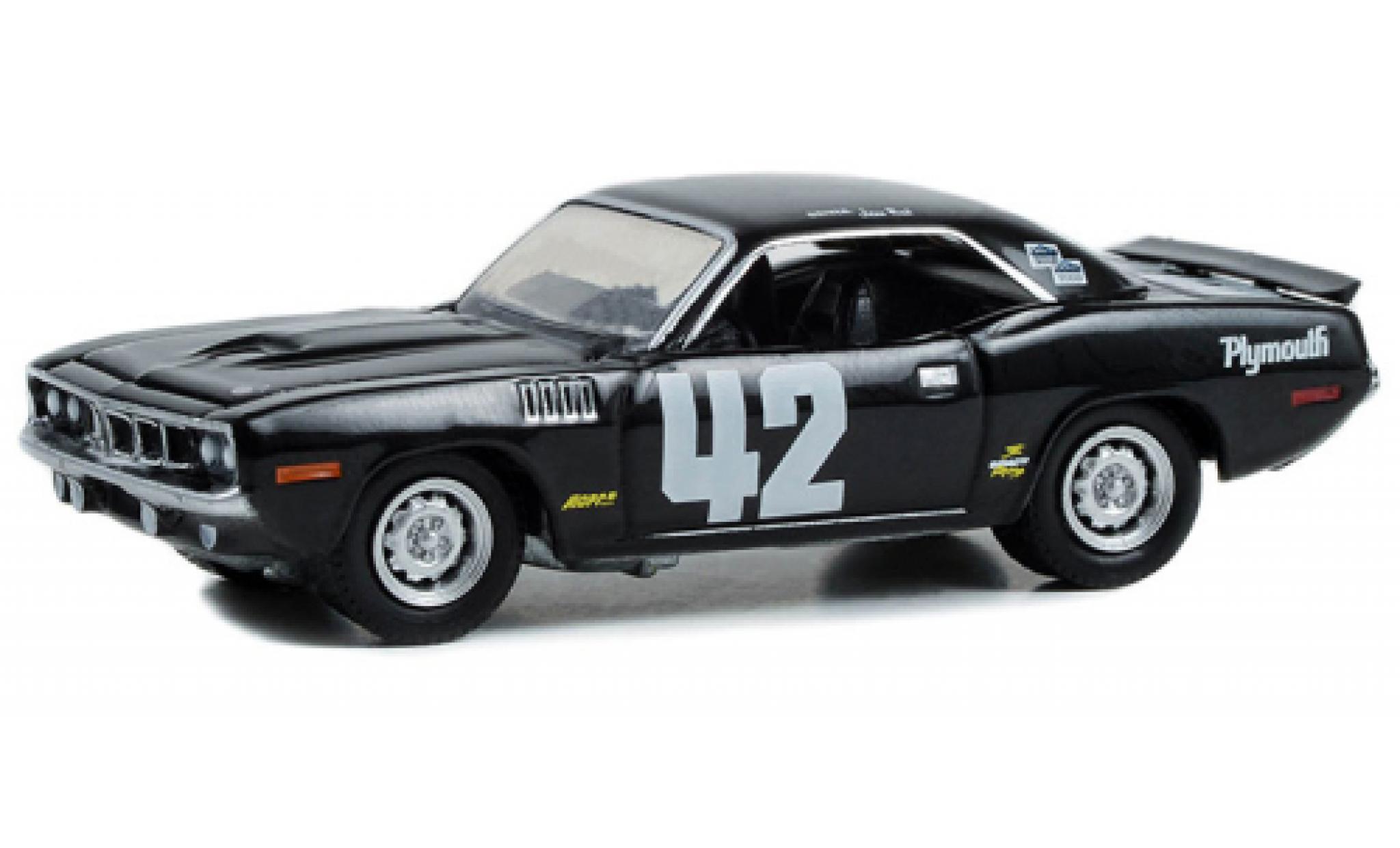 Plymouth Cuda 1/64 Greenlight No.42 Pikes Peak 1971 modelauto