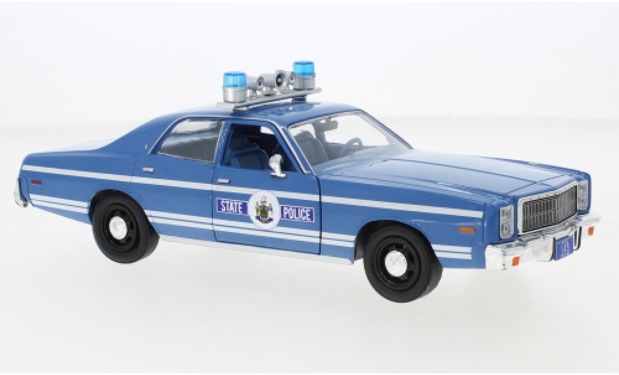 Plymouth Fury 1/24 Greenlight Maine State Politie 1978 modelauto