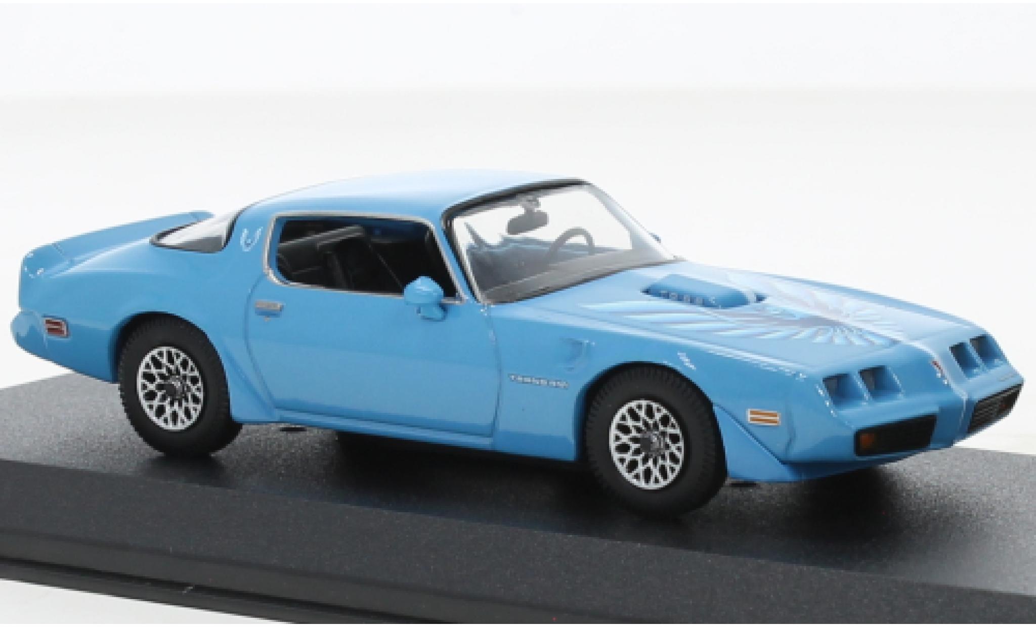 Pontiac Firebird 1/43 Greenlight Trans Am blauw clair 1979 modelauto