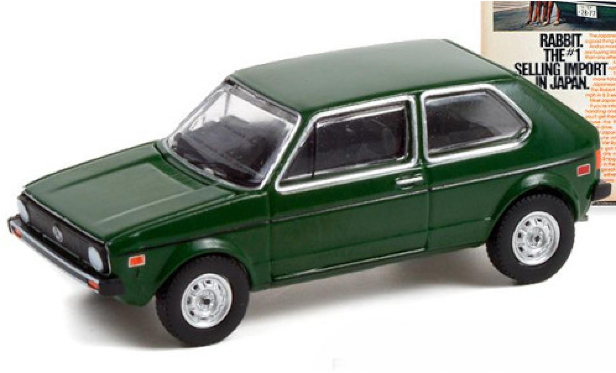 Volkswagen Golf 1/64 Greenlight I groen 1977 modelauto