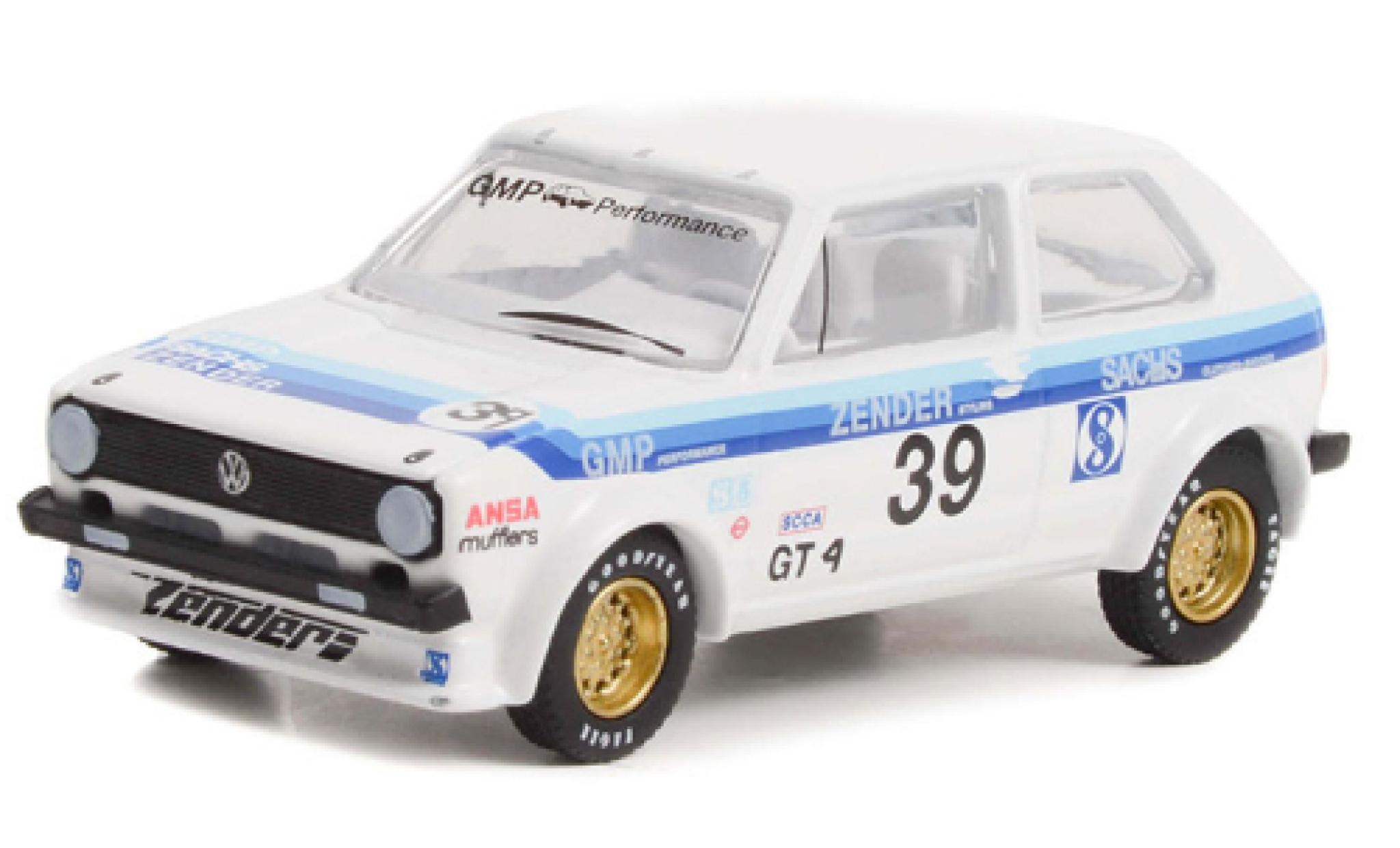 Volkswagen Golf 1/64 Greenlight I Rabbit wit/D&eacute;corer 1975 modelauto
