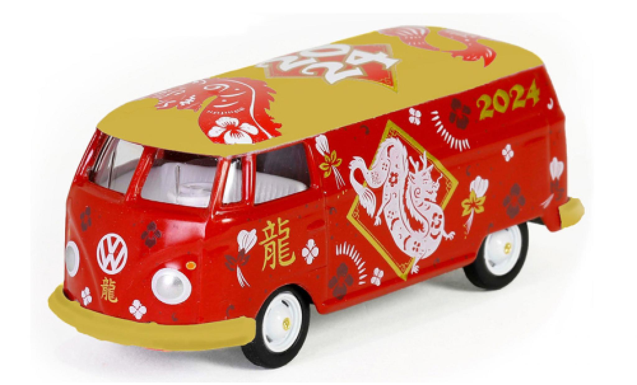 Volkswagen T1 1/64 Greenlight bestelwagen 2024 - Year Of The Dragon modelauto