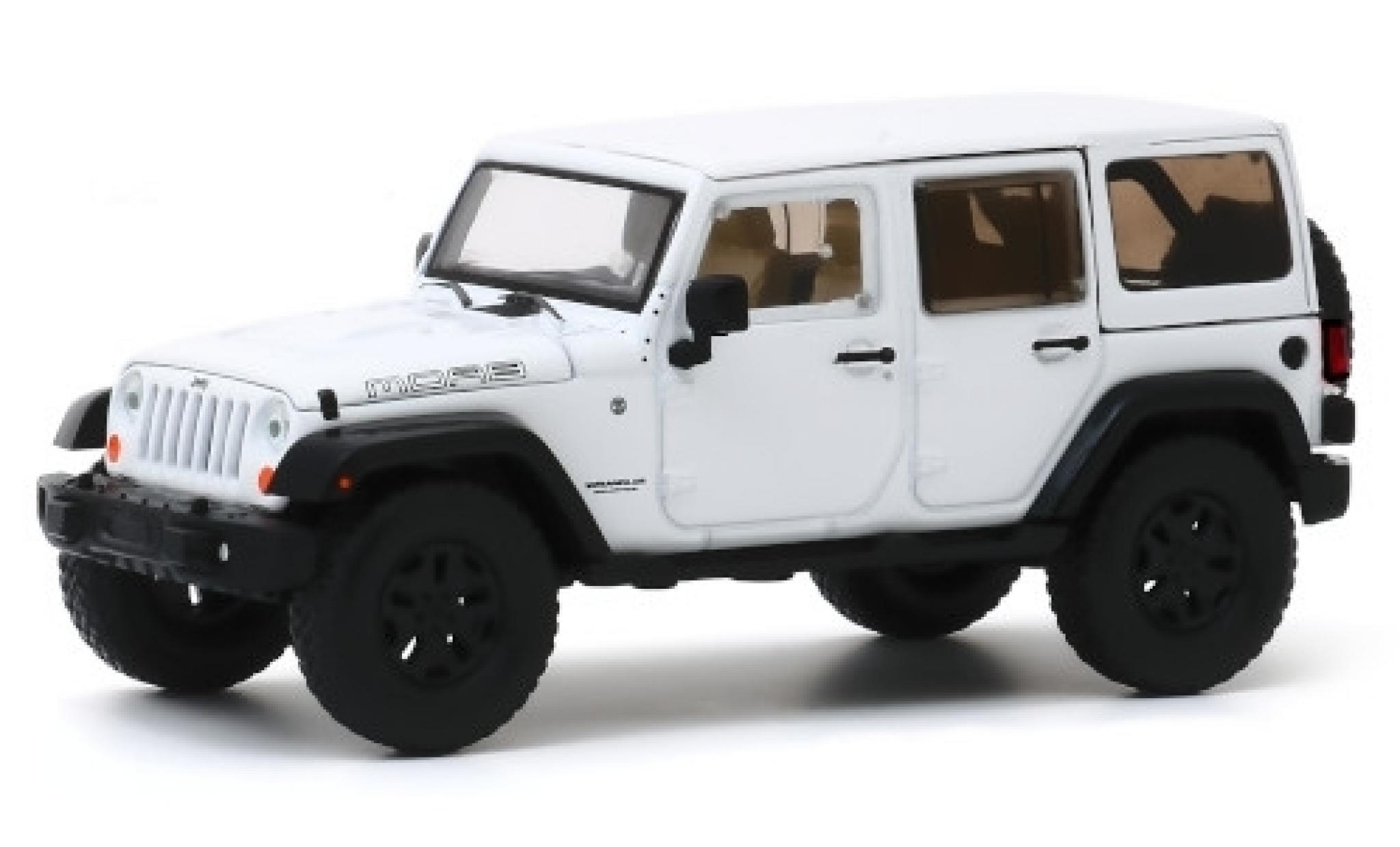 Jeep Wrangler 1/43 Greenlight Unlimited MOAB wit 2013 modelauto