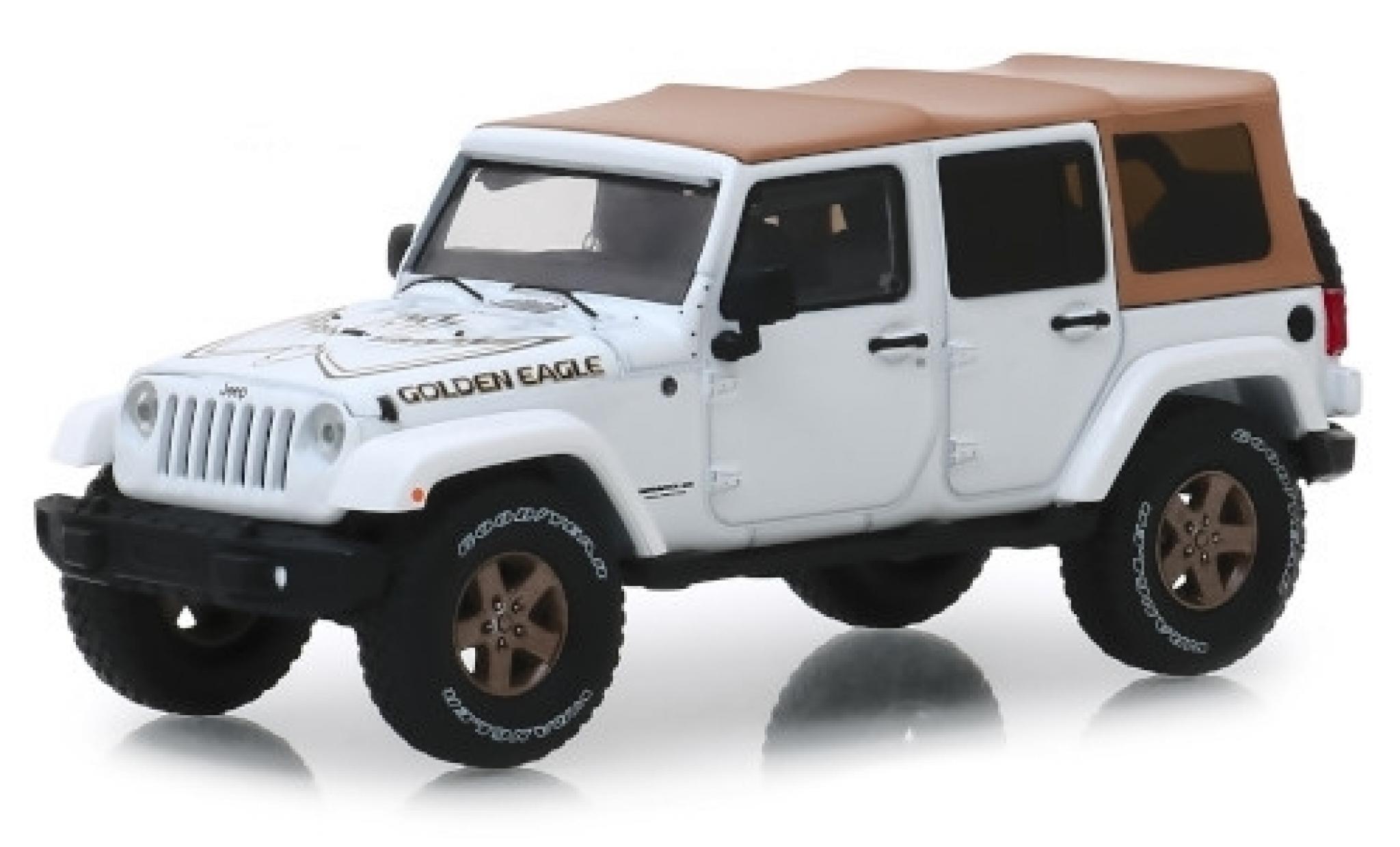 Jeep Wrangler 1/43 Greenlight Unlimited wit/Dekor Golden Eagle 2018 modelauto