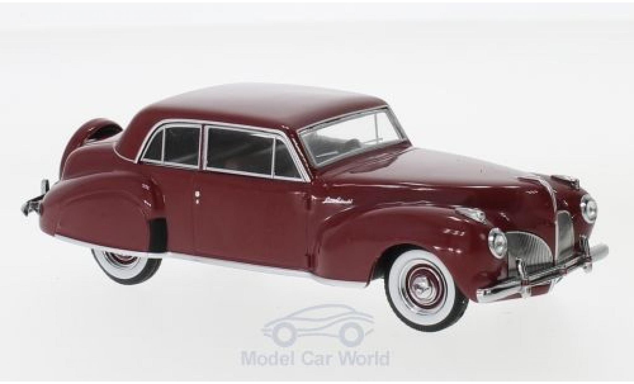 Lincoln Continental 1/43 Greenlight rood 1941 modelauto