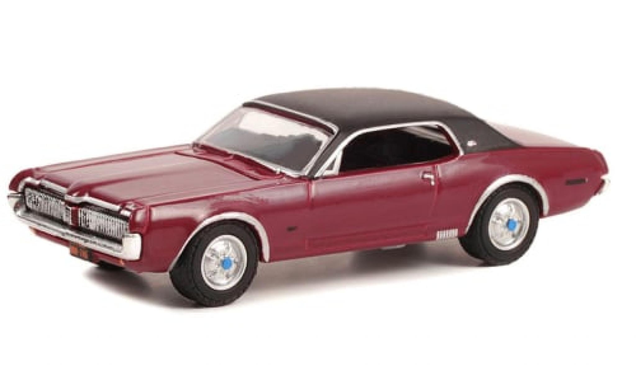 Mercury Cougar 1/64 Greenlight XR-7 GT paars/matt-zwart 1967 1:64 modelauto