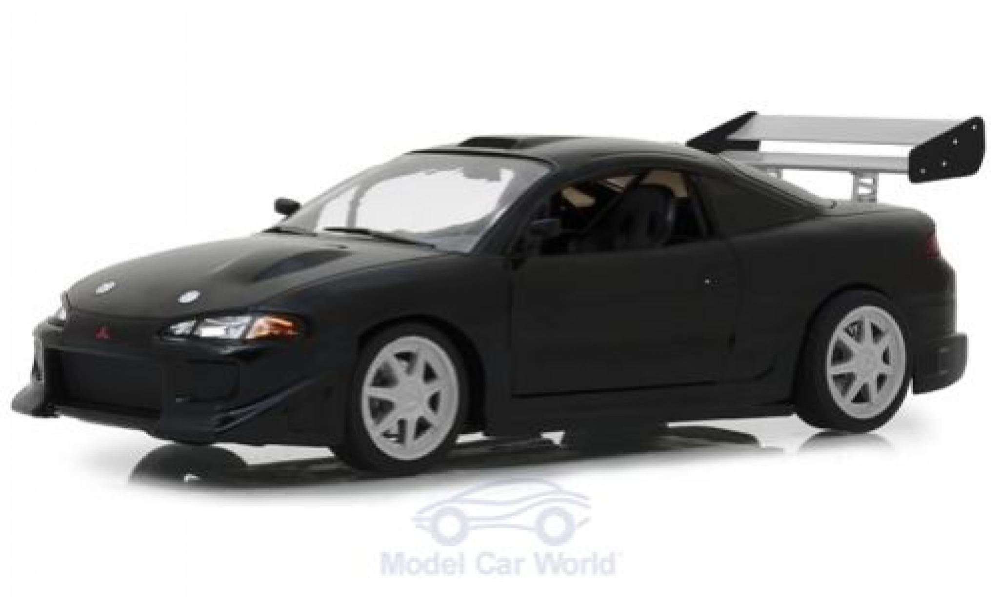 Mitsubishi Eclipse 1/18 Greenlight zwart 1995 modelauto