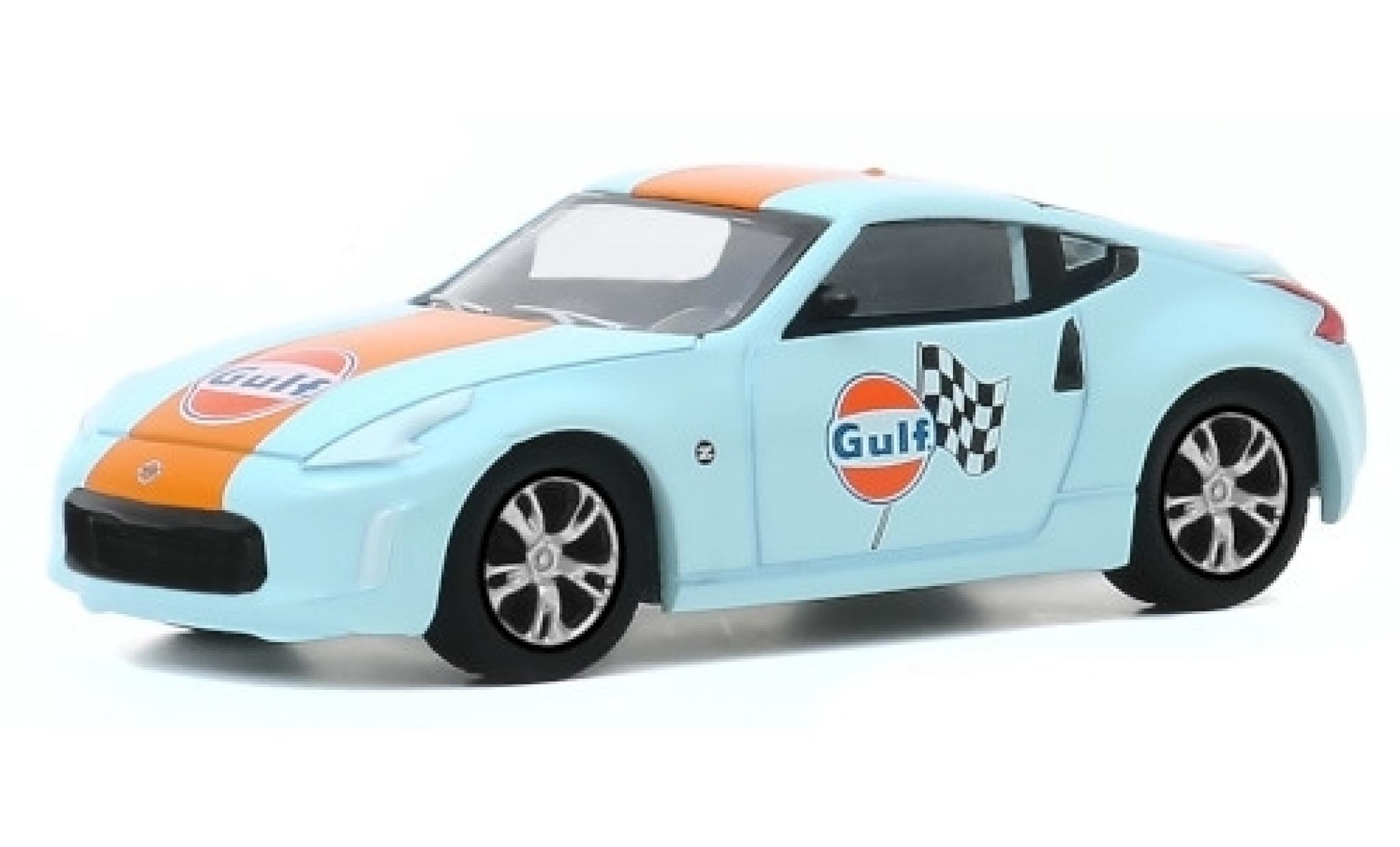 Nissan 370Z 1/64 Greenlight Gulf 2020 modelauto