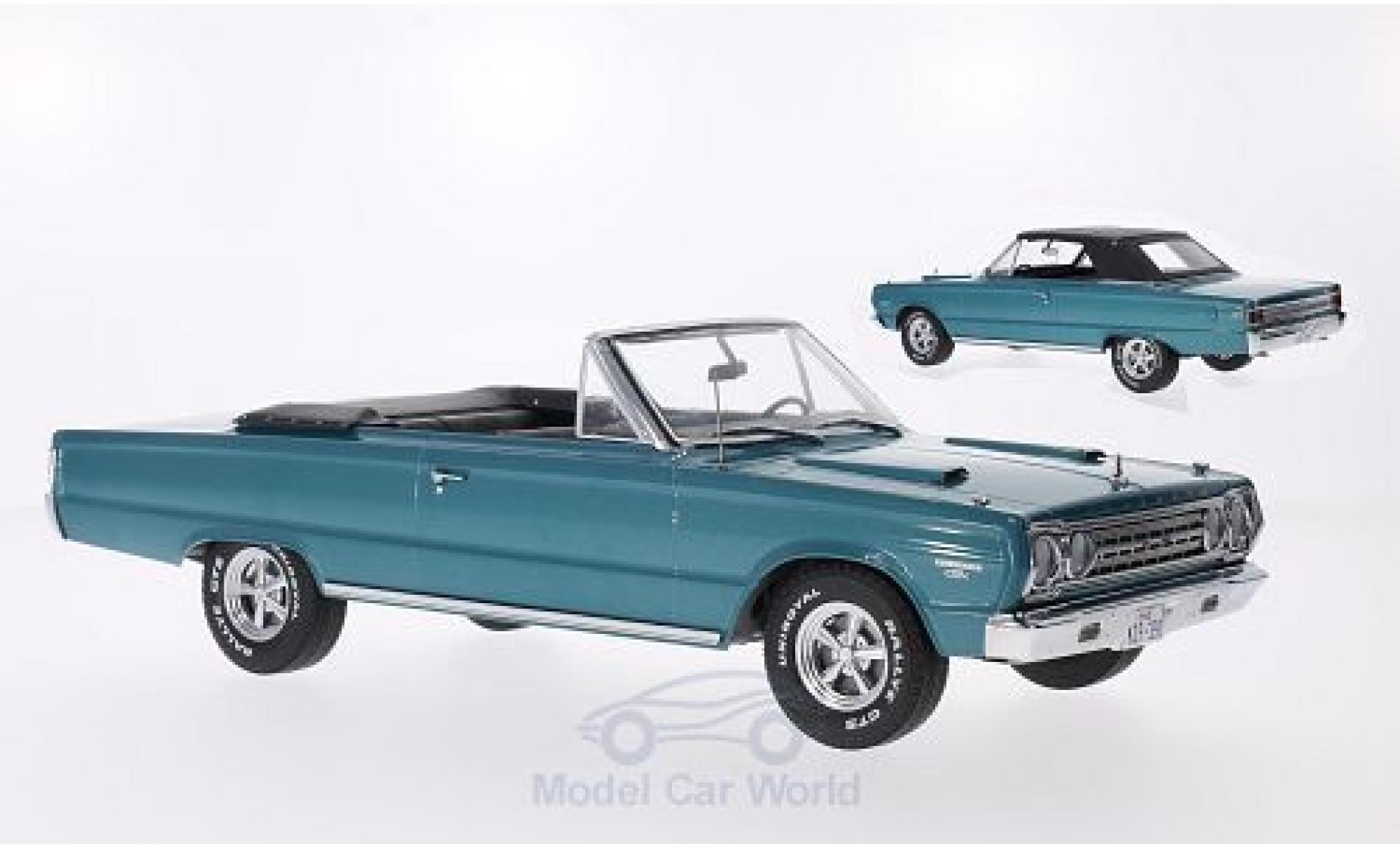 Plymouth Belvedere 1/18 Greenlight GTX Cabriolet metallic t&uuml;rkis 1967 aus dem Film - Tommy Boy Softtop liegt bei modelauto