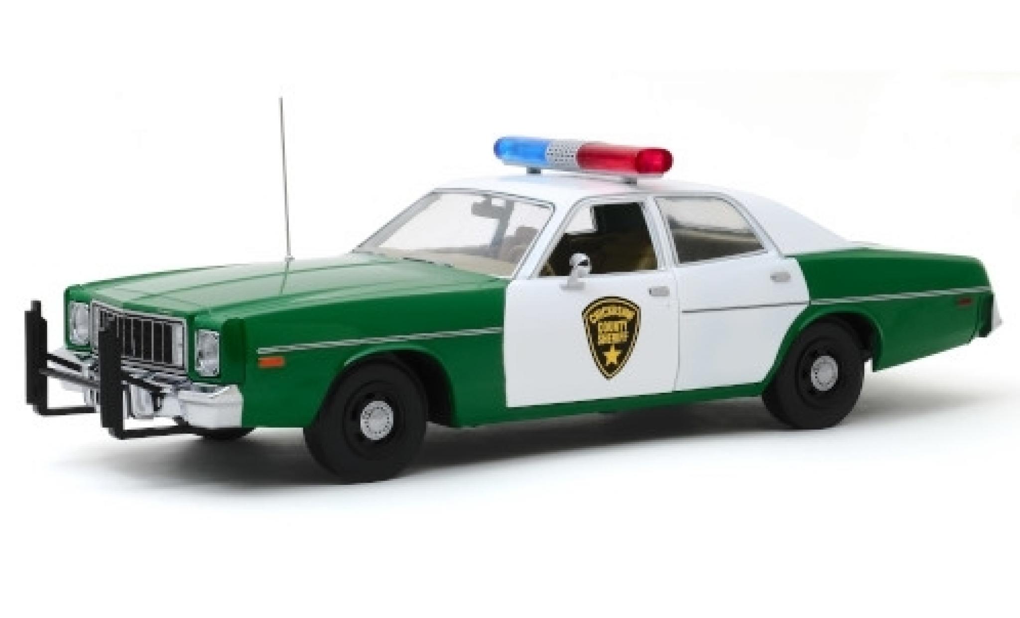 Plymouth Fury 1/18 Greenlight Chickasaw County Sheriff 1977 modelauto
