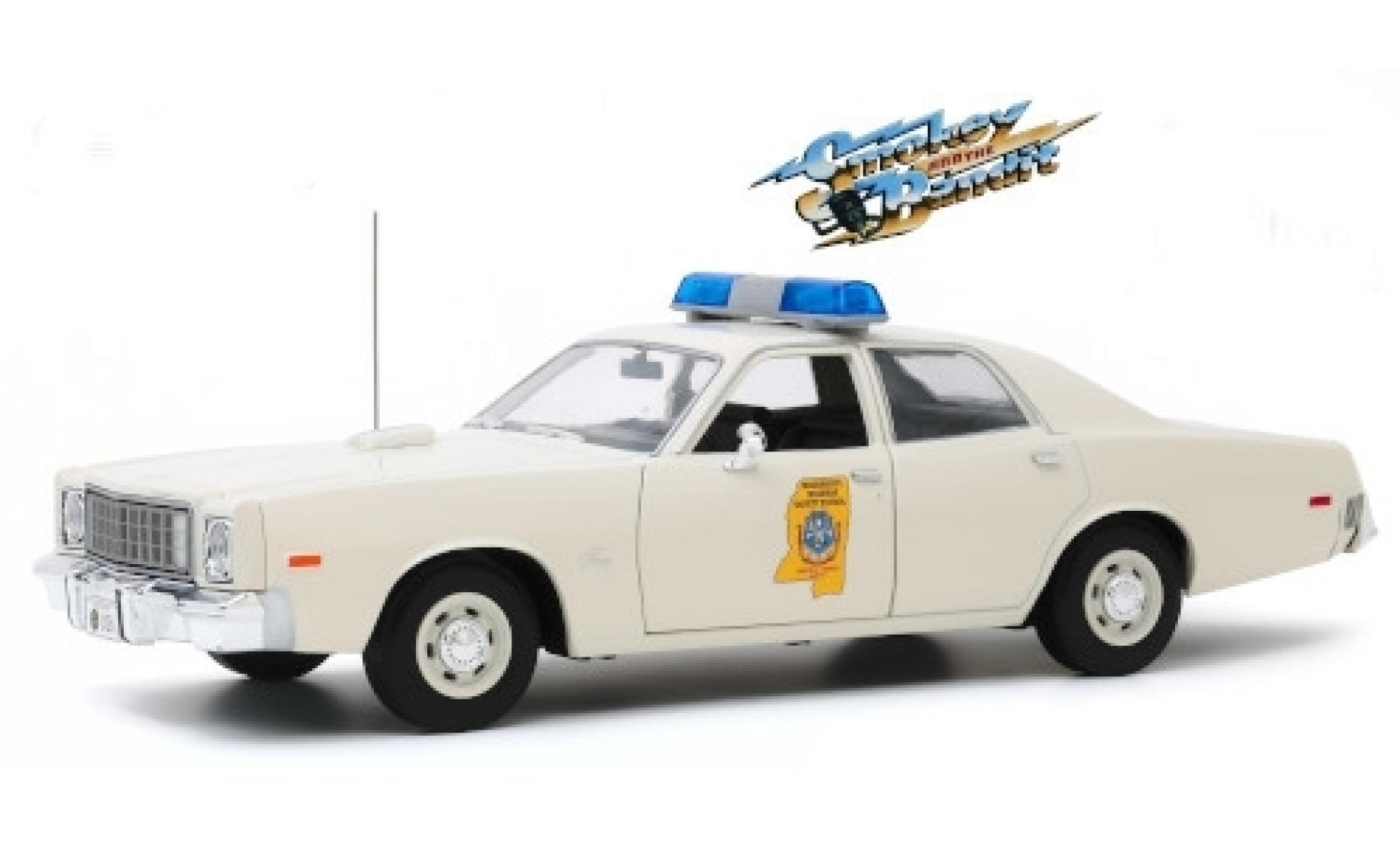 Plymouth Fury 1/18 Greenlight Mississippi Highway Safety Patrol 1975 Smokey and the Bandit modelauto