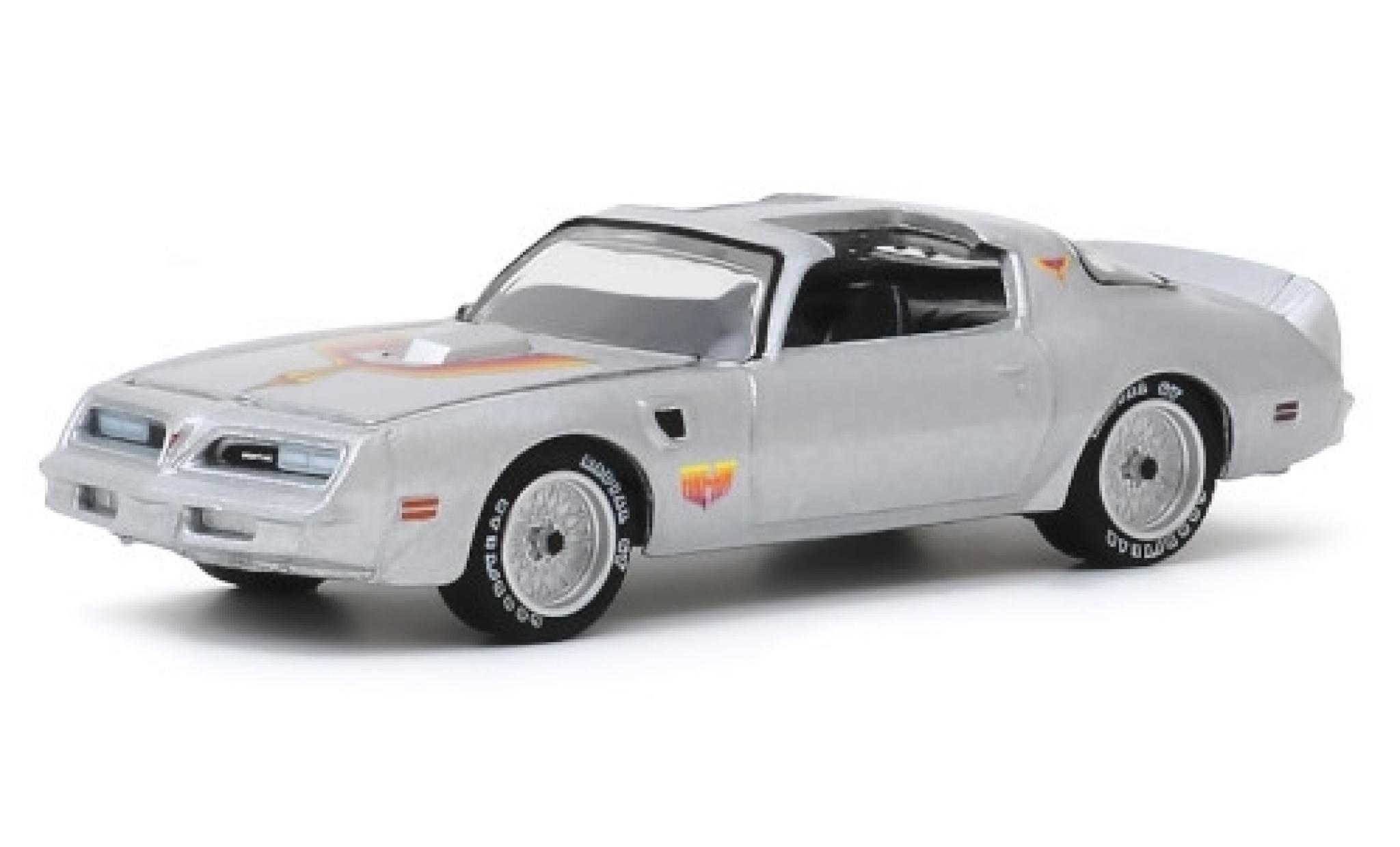 Pontiac Firebird 1/64 Greenlight TA grijs/Dekor Fire Am 1979 modelauto