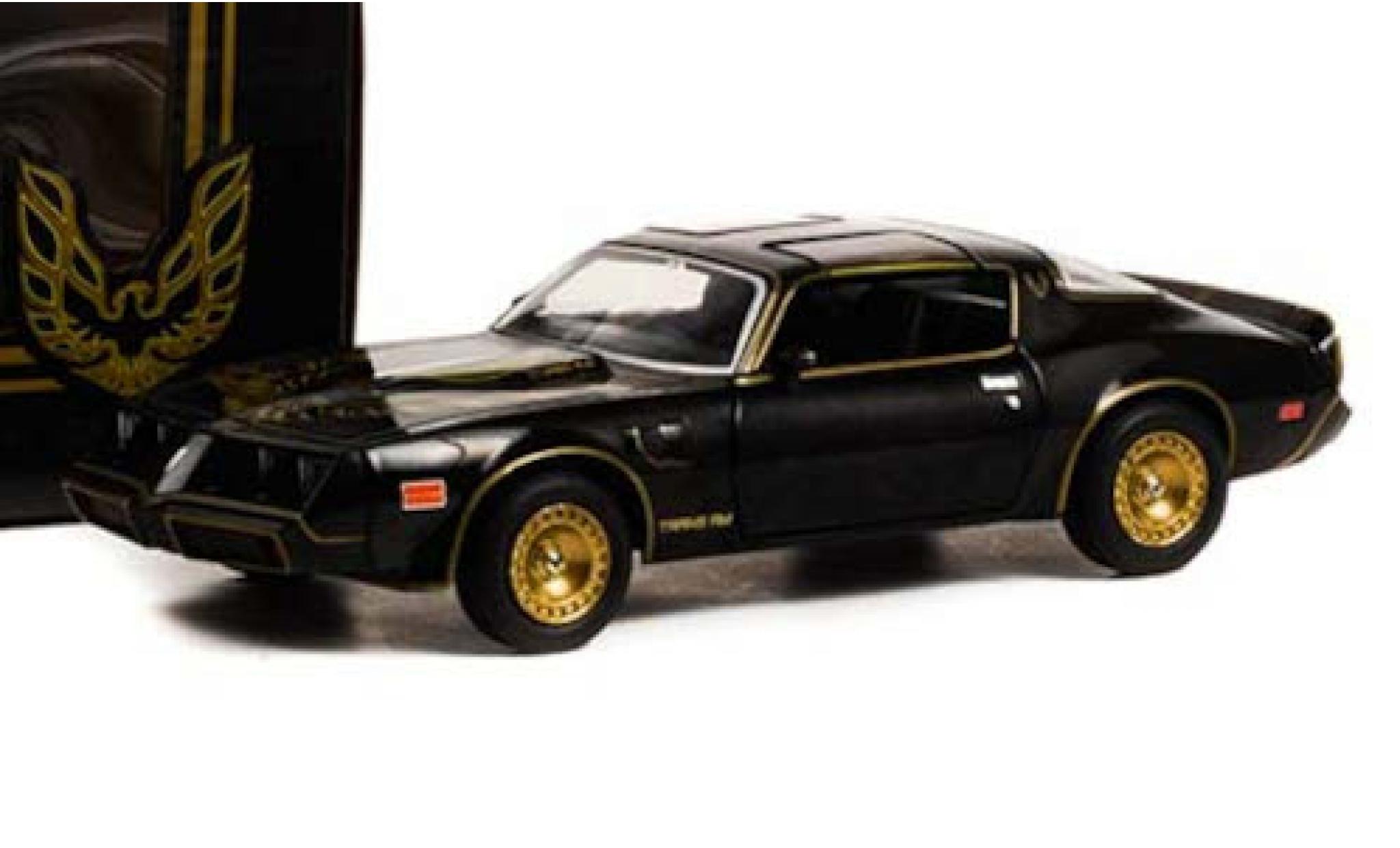Pontiac Firebird 1/24 Greenlight Trans Am zwart/Dekor 1980 modelauto