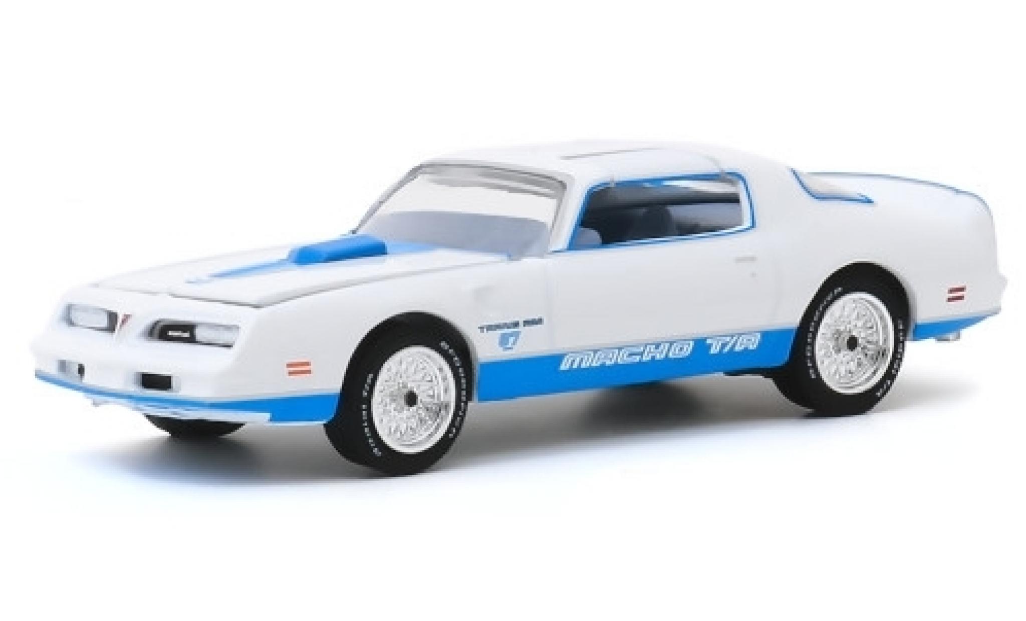 Pontiac Firebird 1/64 Greenlight Trans Am wit/Dekor Macho T/A 1978 No.87 modelauto