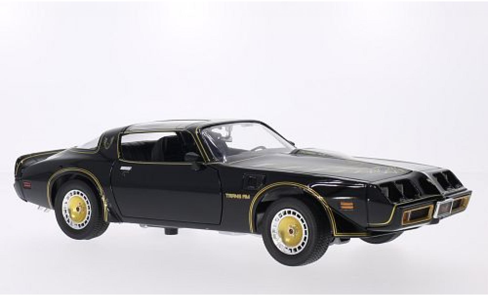 Pontiac Trans Am 1/18 Greenlight zwart/Dekor 1980 Smokey The Bandit II modelauto