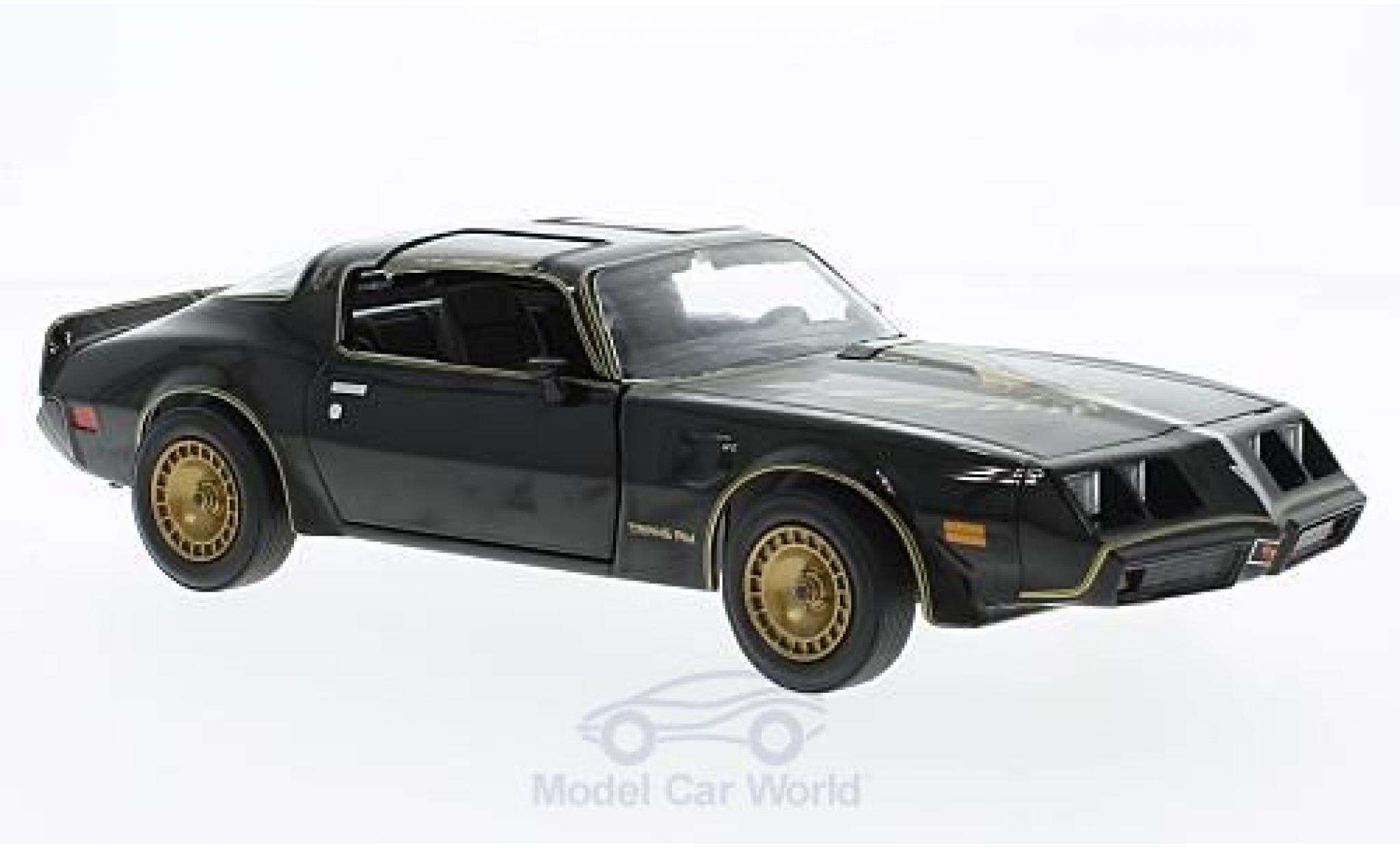 Pontiac Trans Am 1/24 Greenlight zwart/gold Smokey and the Bandit II 1980 modelauto