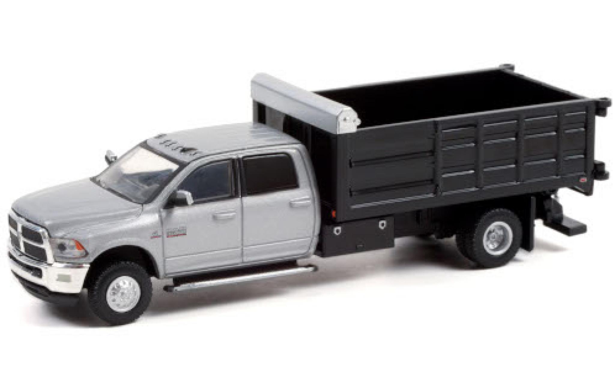 RAM 3 1/64 Greenlight 500 Dually Landscaper Dump Truck grijs 2018 modelauto
