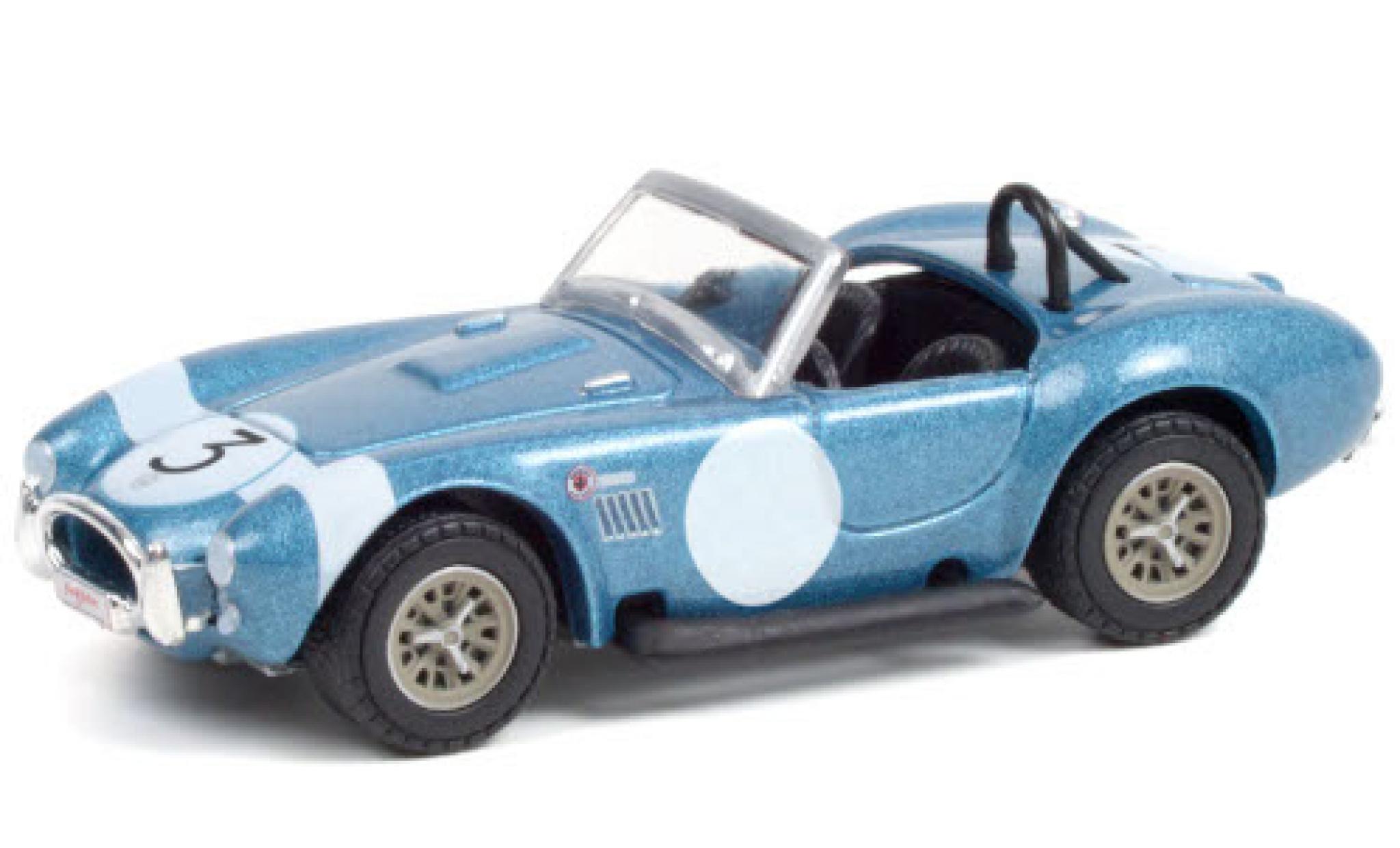 Shelby Cobra 1/64 Greenlight FIA Bondurant Tribute (CSX2770) metallic blauw/wit 2020 No.3 modelauto