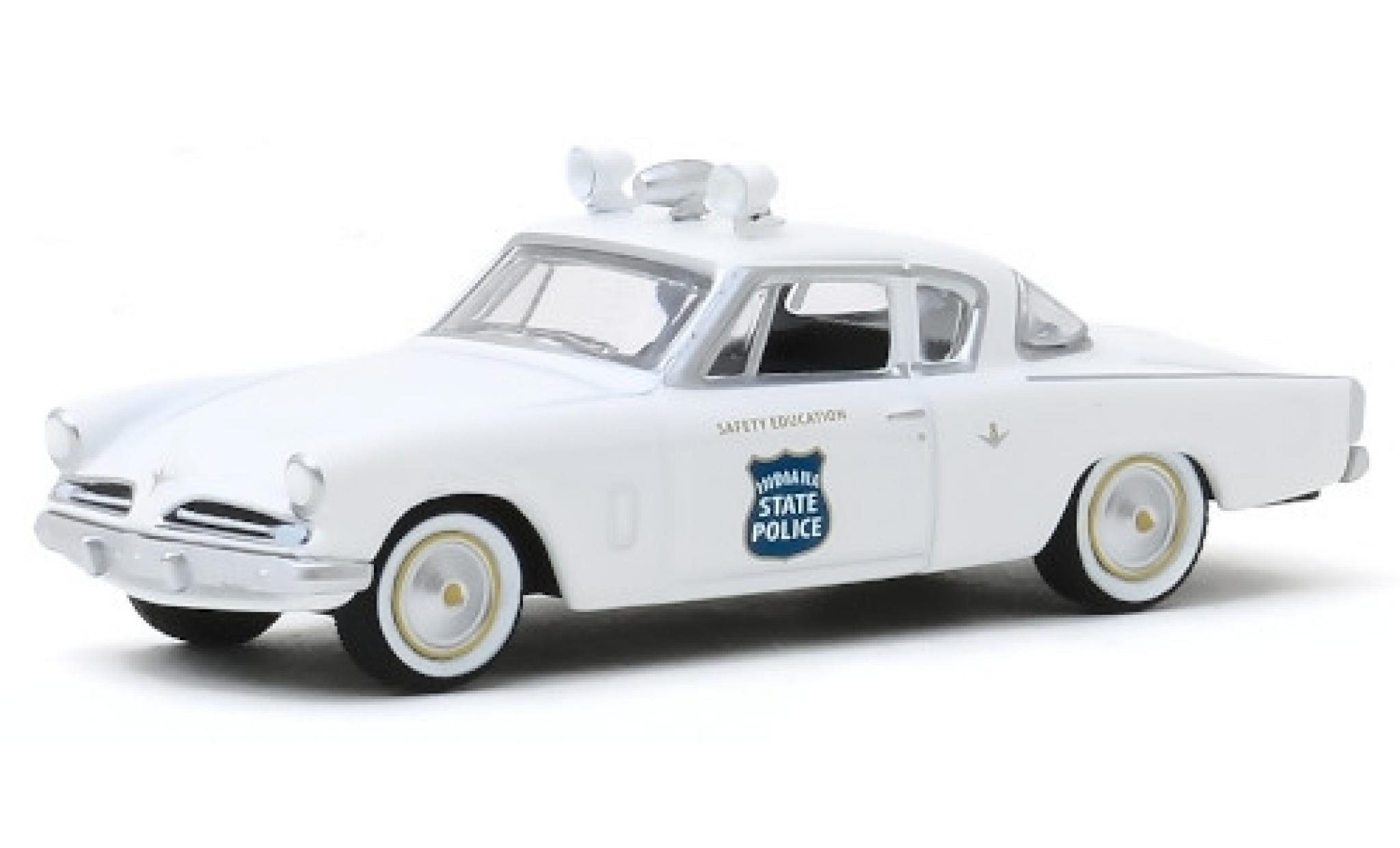Studebaker Commander 1/64 Greenlight Coupe Indiana State Politie 1953 modelauto