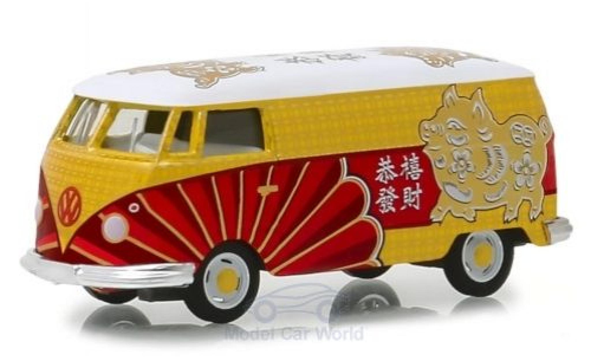Volkswagen T1 1/64 Greenlight Bestelwagen 2019 - Year Of The Pig modelauto