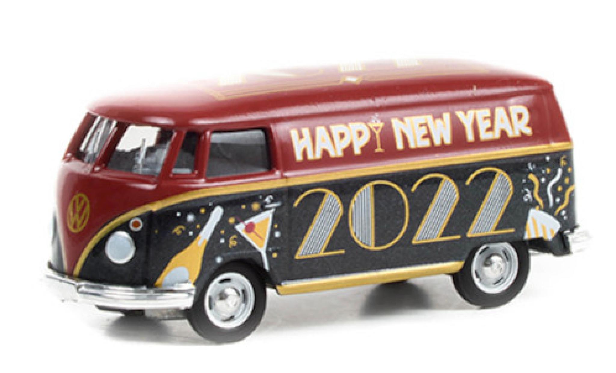 Volkswagen T1 1/64 Greenlight Bestelwagen Happy New Year 2022 modelauto