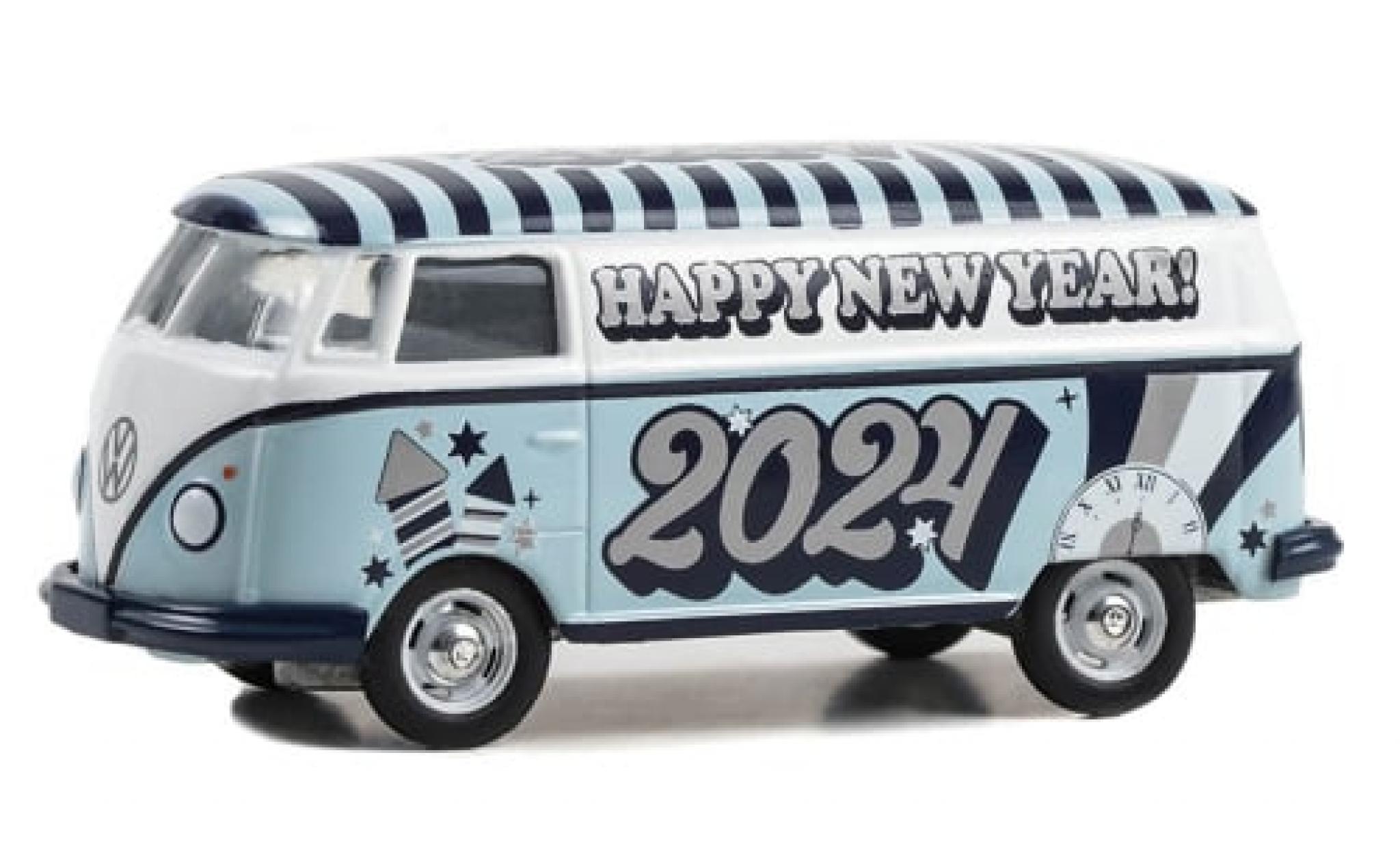 Volkswagen T2 1/64 Greenlight Bestelwagen Happy New Year 2024 1:64 modelauto