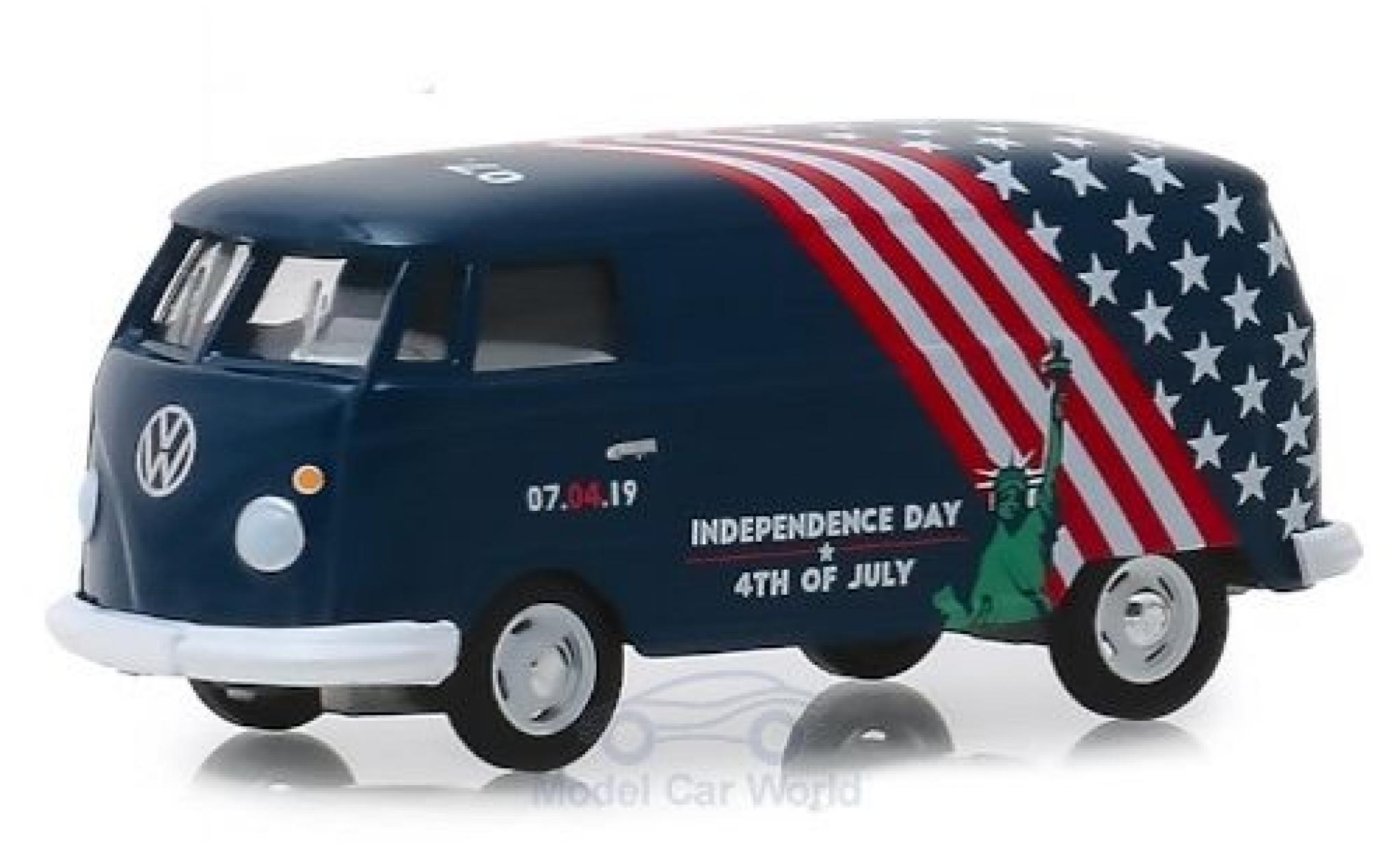 Volkswagen T2 1/64 Greenlight Bestelwagen Independence Day 2019 modelauto