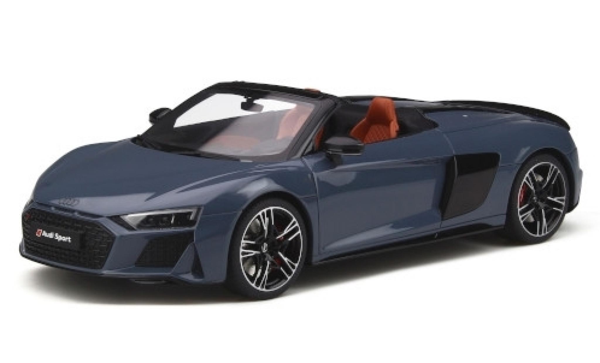 Audi R8 1/18 GT Spirit Spyder grijs 2019 modelauto