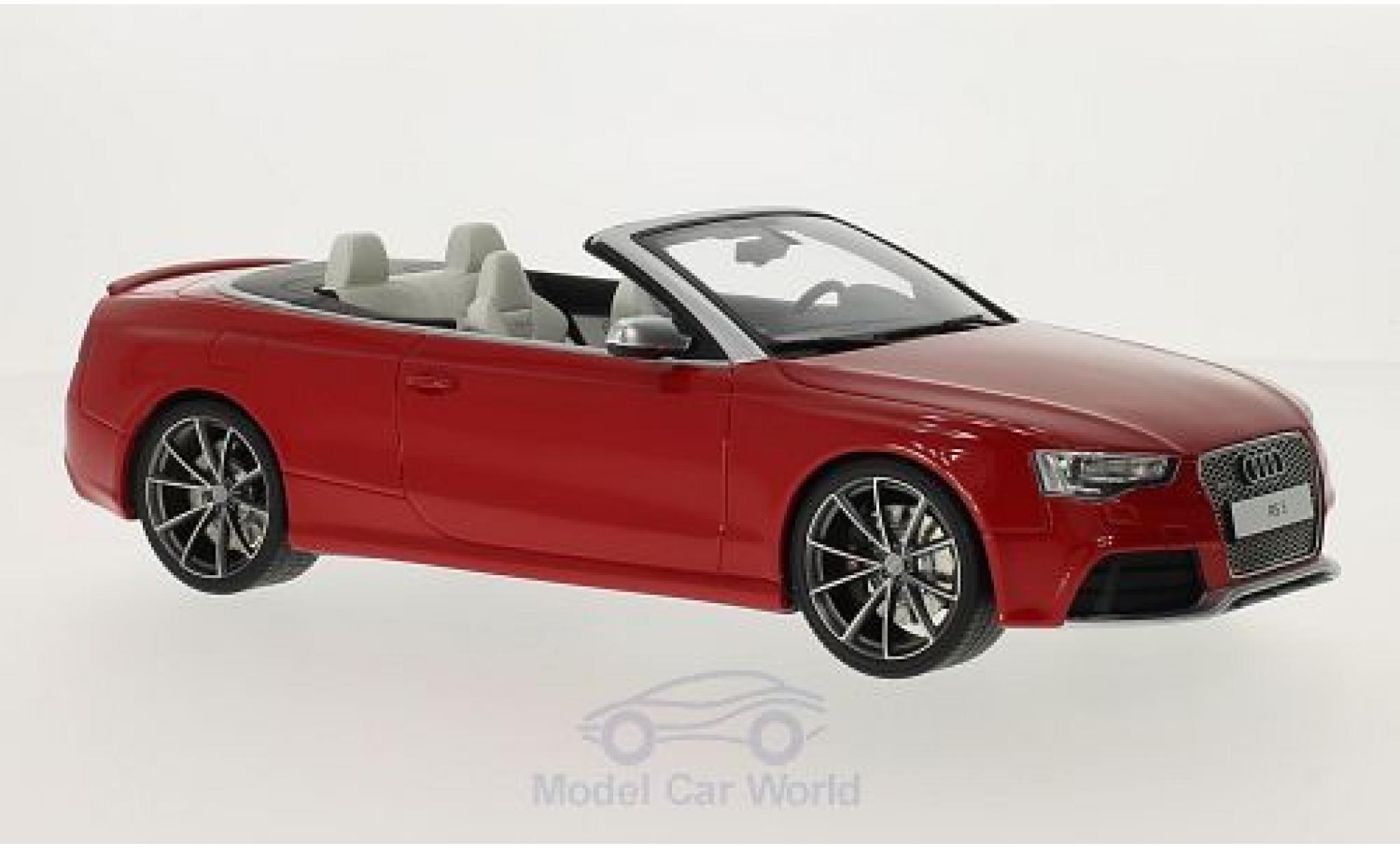 Audi RS5 1/18 GT Spirit Cabriolet rood modelauto