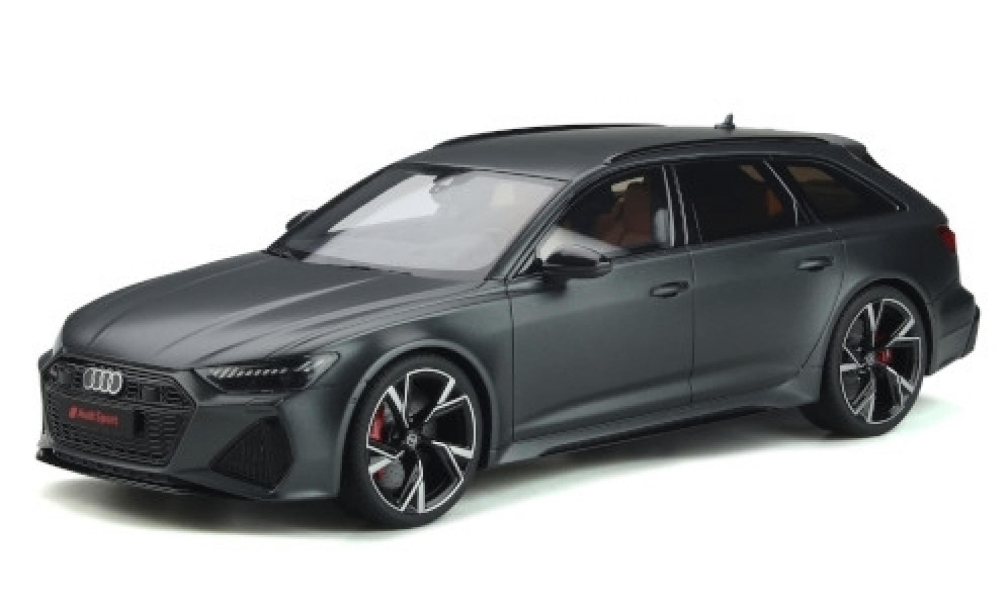 Audi RS6 1/18 GT Spirit Avant (C8) matt-grijs 2020 modelauto