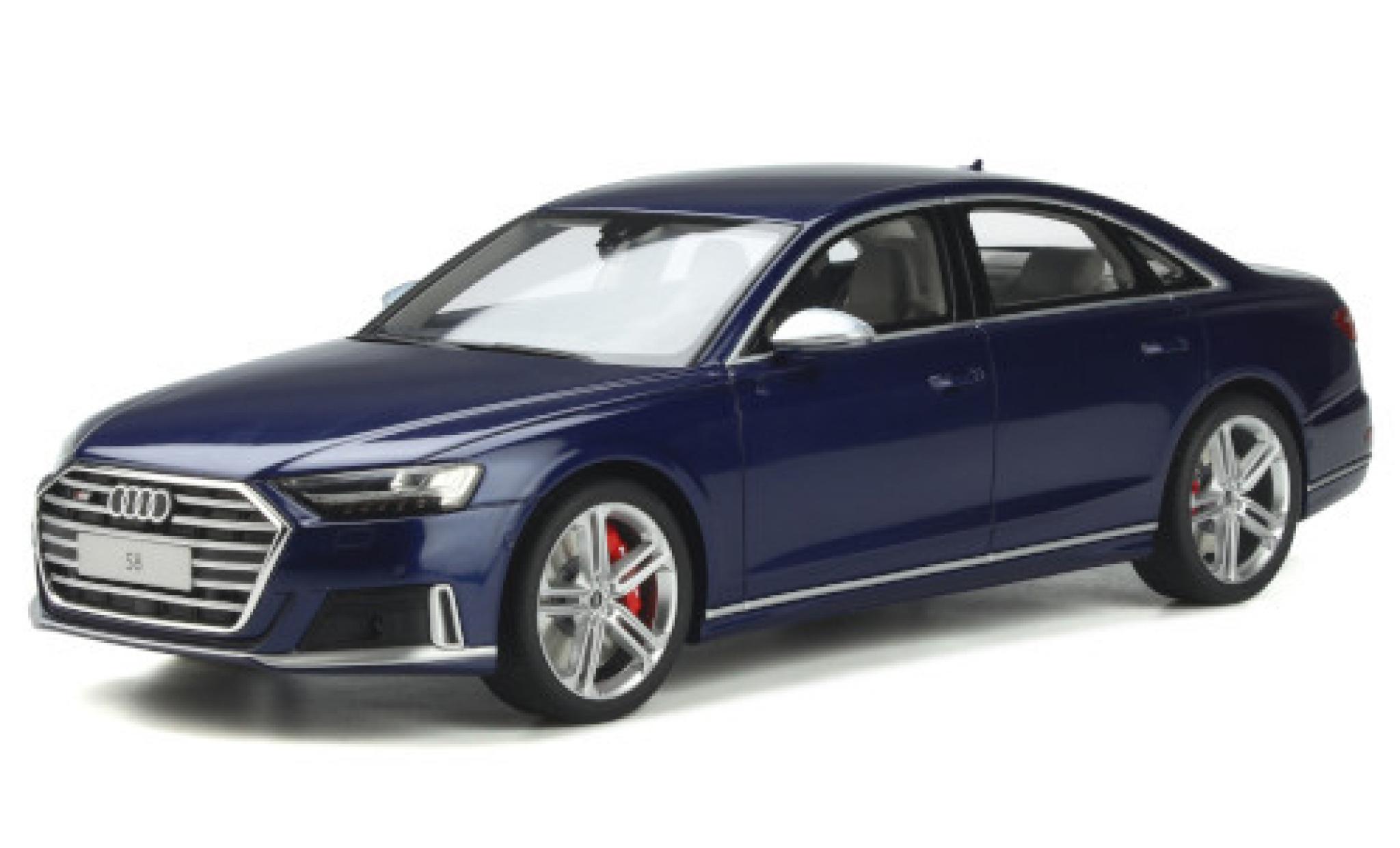 Audi S8 1/18 GT Spirit (D5) metallic blauw 2020 modelauto