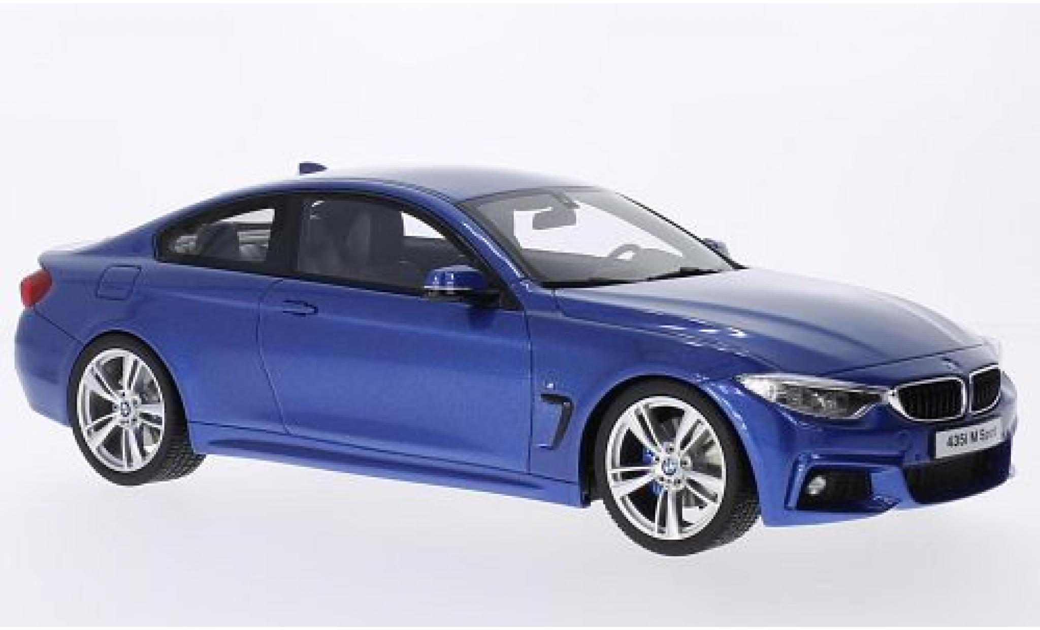 Bmw 435 1/18 GT Spirit i M-Sport metallic blauw modelauto