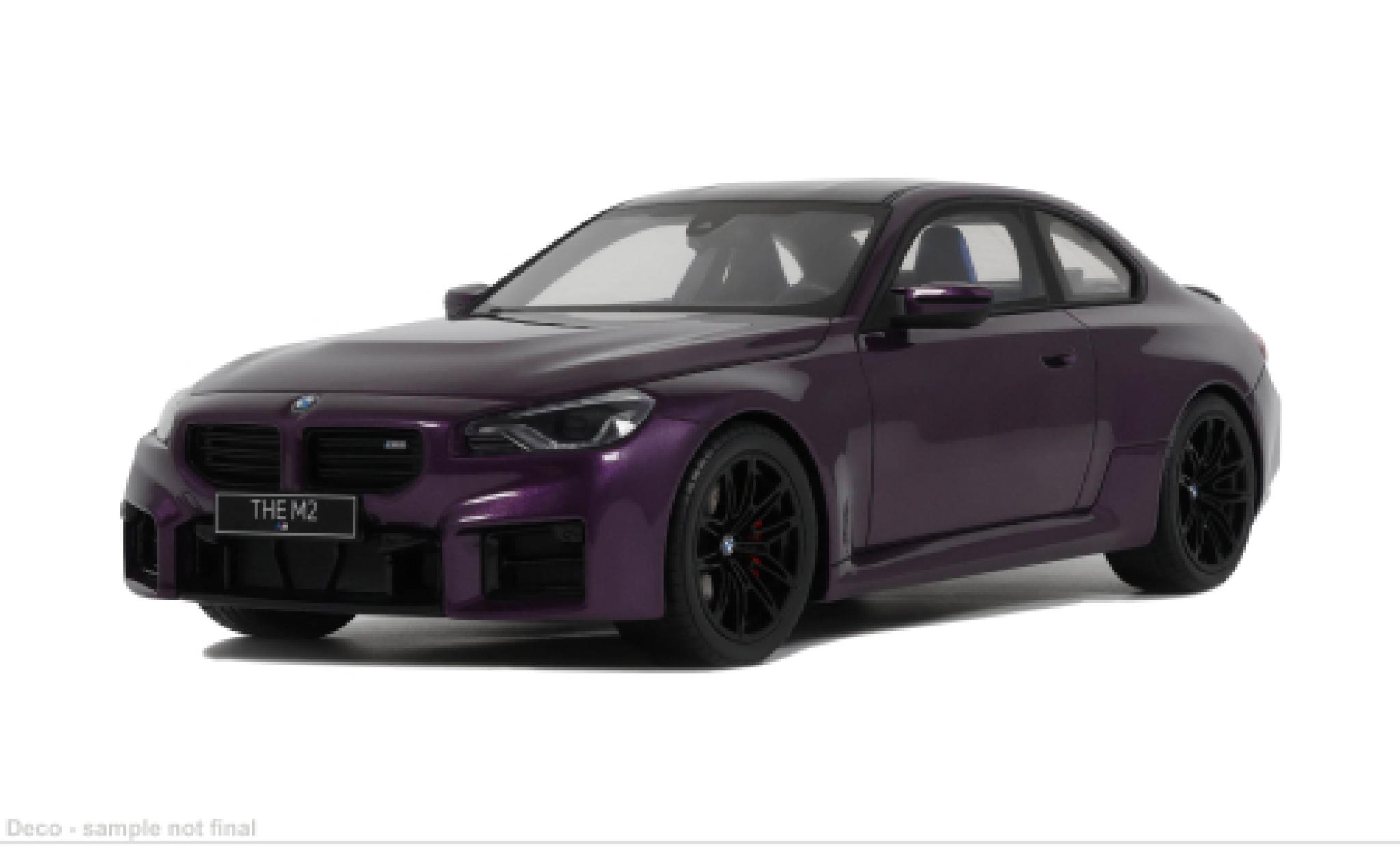 Bmw M2 1/18 GT Spirit paars 2023 1:18 modelauto