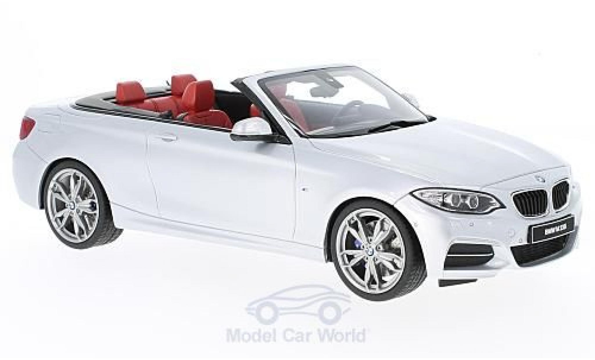 Bmw M2 1/18 GT Spirit 35i M Performance Cabriolet grijs modelauto