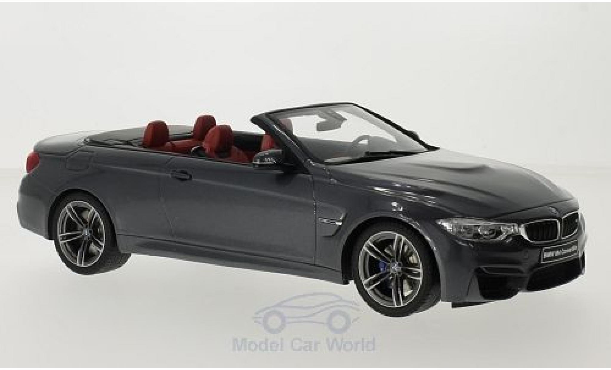 Bmw M4 F83 1/18 GT Spirit (F83) Cabriolet metallic grijs modelauto