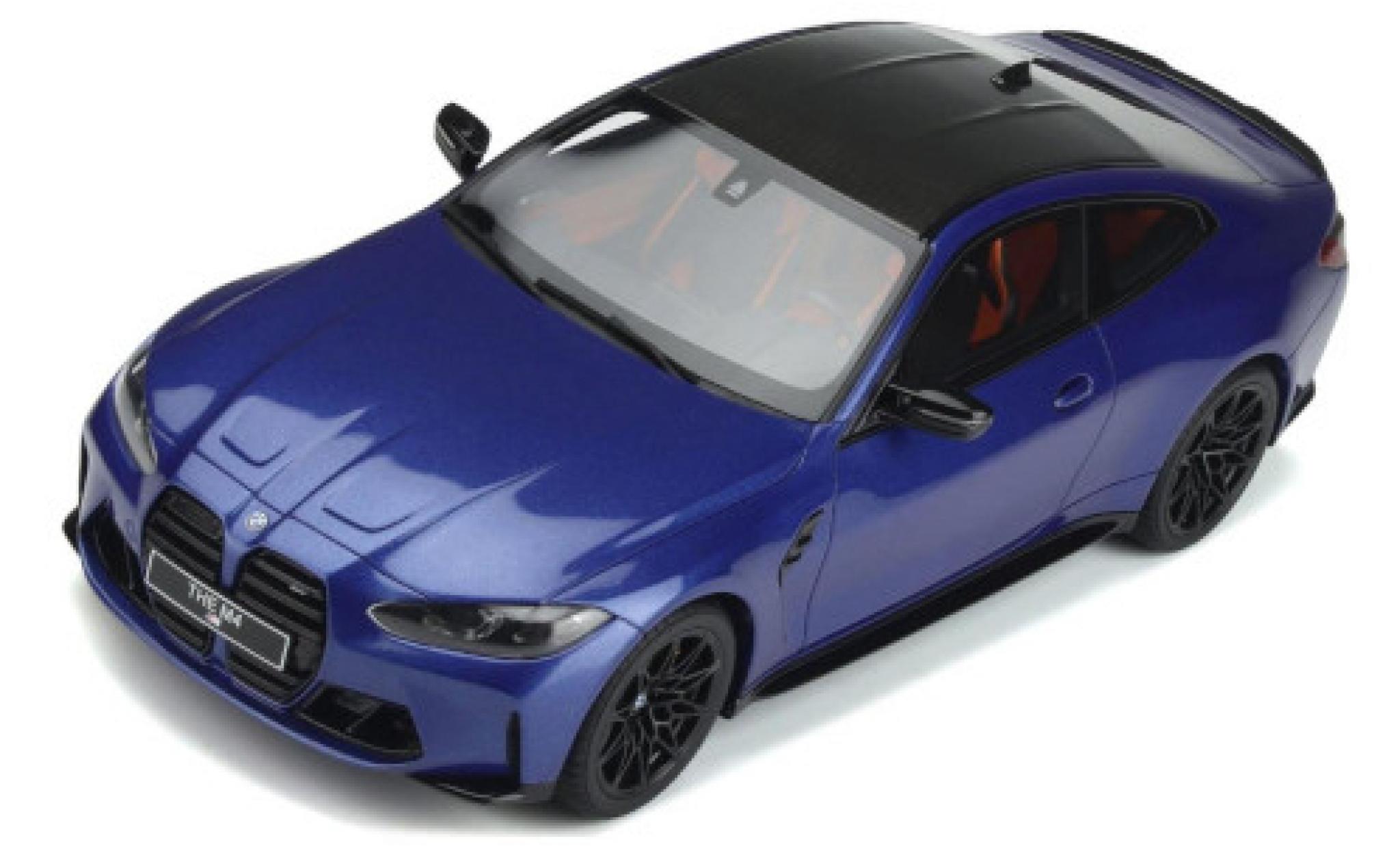 Bmw M4 1/18 GT Spirit (G82) Competition metallic blauw 2021 modelauto