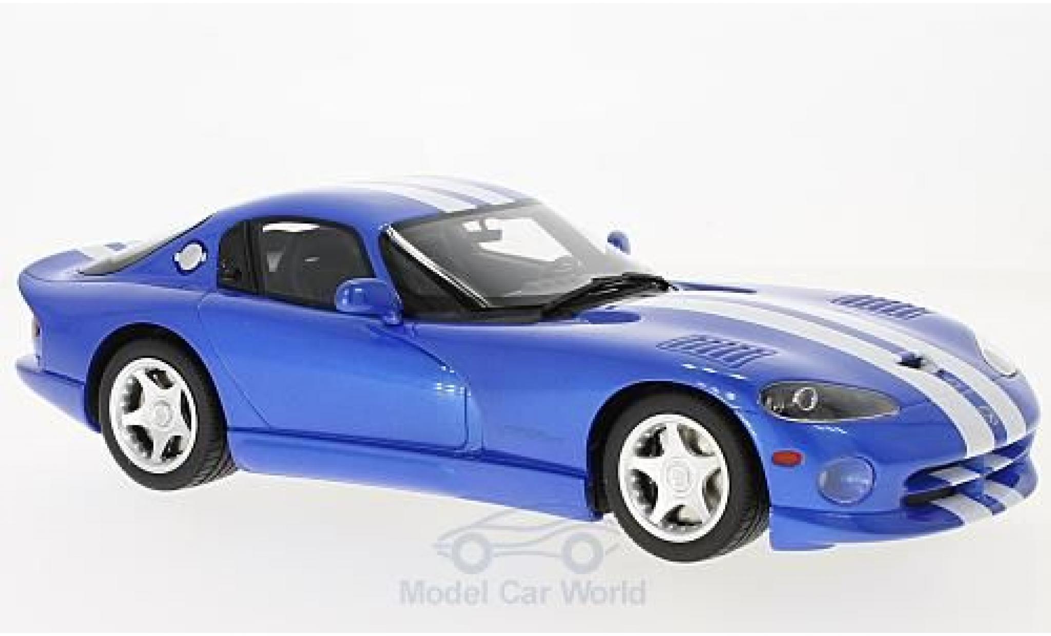 Dodge Viper GTS 1/18 GT Spirit GTS blauw/wit 1996 modelauto