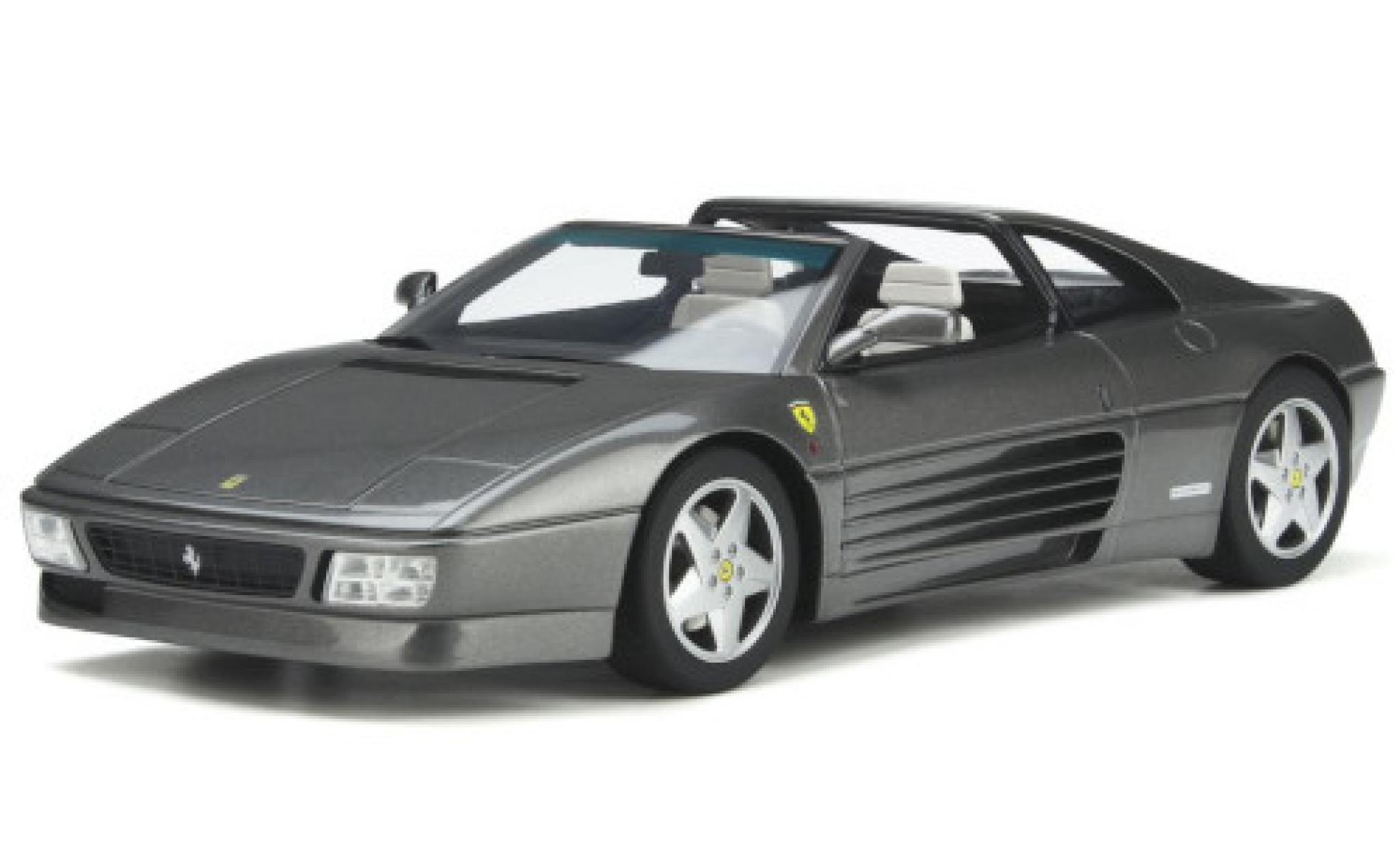 Ferrari 348 1/18 GT Spirit GTS metallic grijs 1993 modelauto