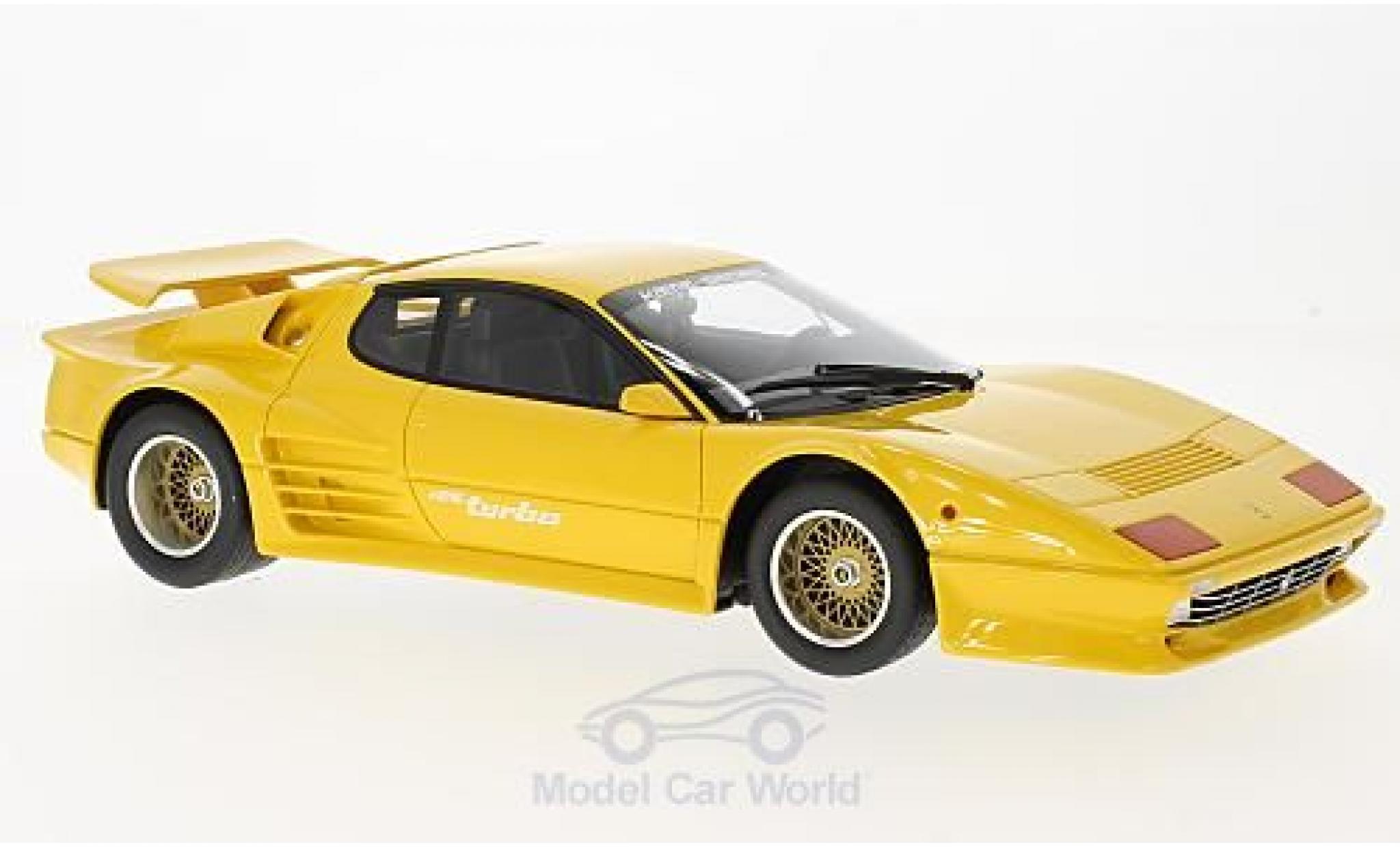 Ferrari 512 1/18 GT Spirit BBi Turbo Koenig geel 1983 modelauto