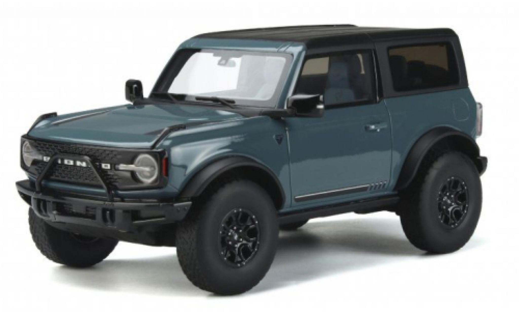 Ford Bronco 1/18 GT Spirit First Edition grijs/zwart 2021 modelauto