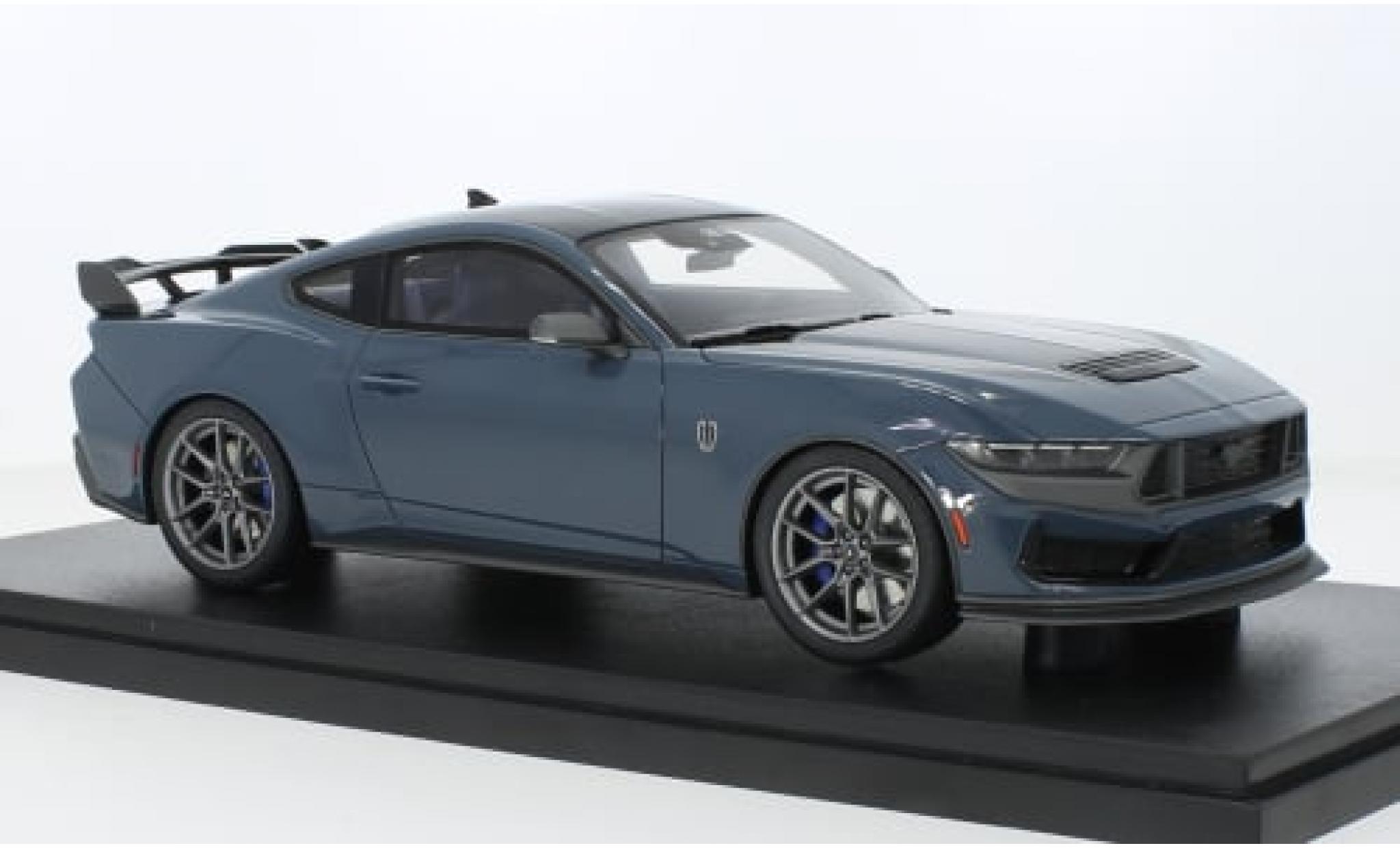 Ford Mustang 1/18 GT Spirit Dark Horse matt-blauw 2023 1:18 modelauto