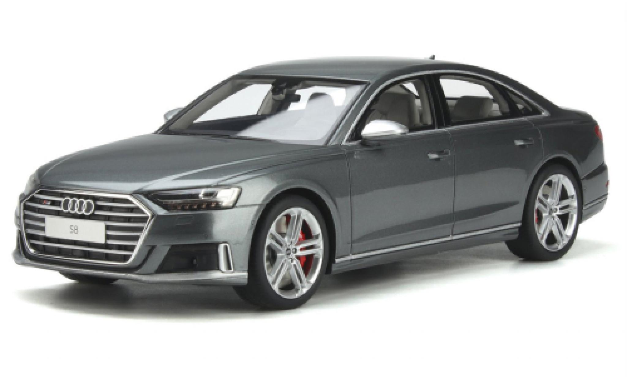 Audi S8 1/18 GT Spirit metallic grijs 2020 modelauto