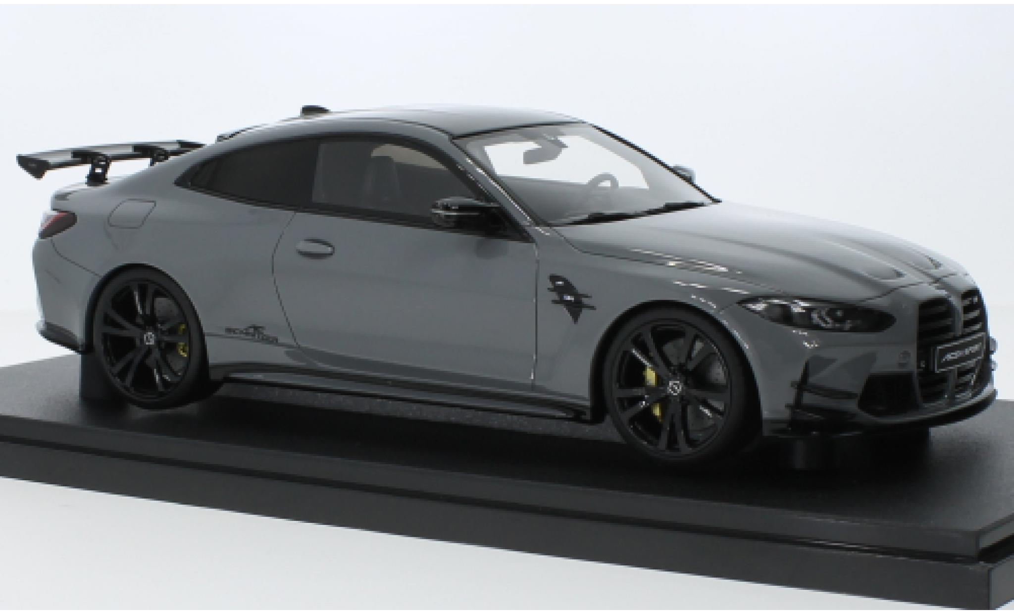 Bmw M4 1/18 GT Spirit (G82) AC Schnitzer grijs clair 2022 modelauto