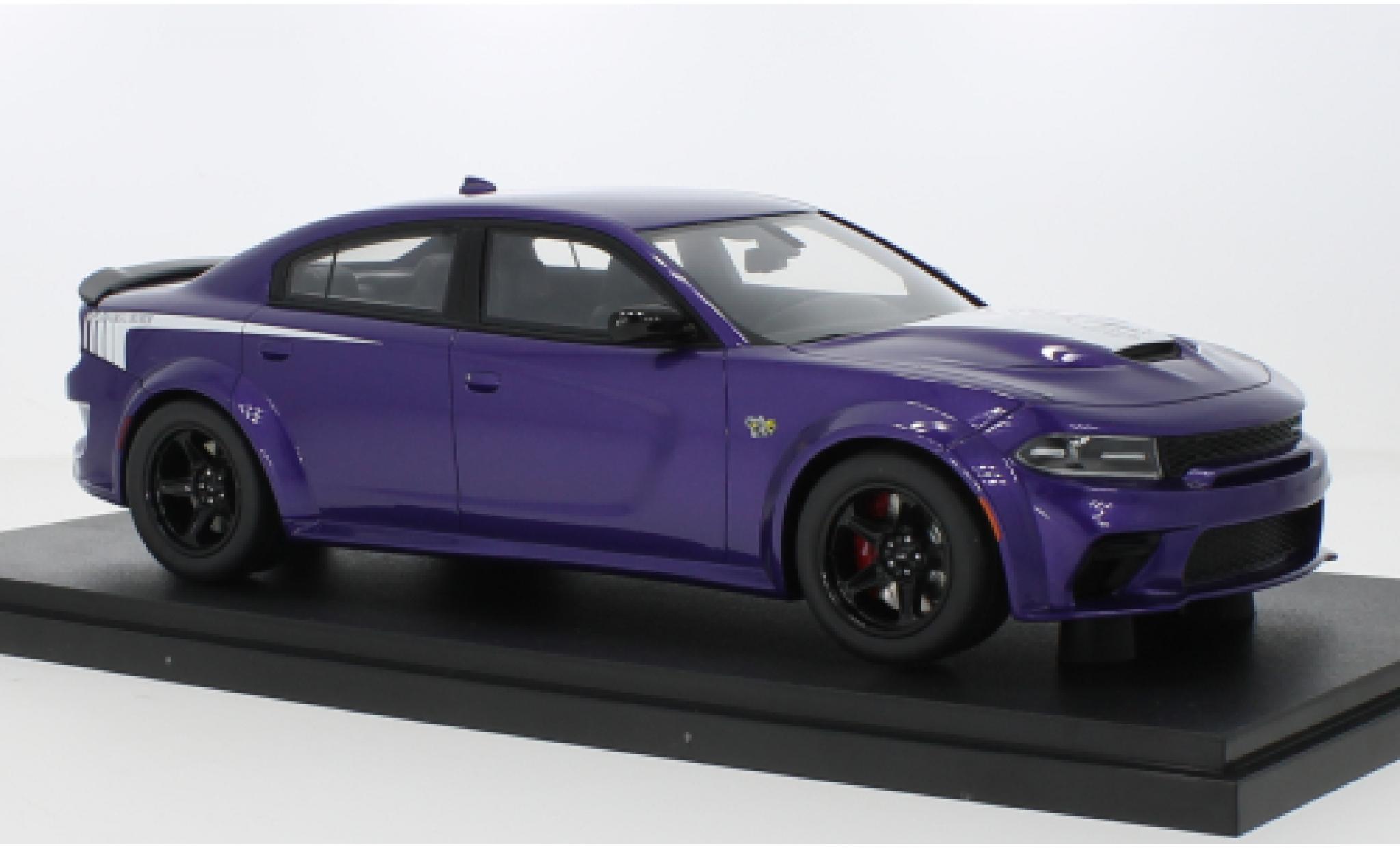 Dodge Charger 1/18 GT Spirit Super abeilles metallic paars 2023 modelauto