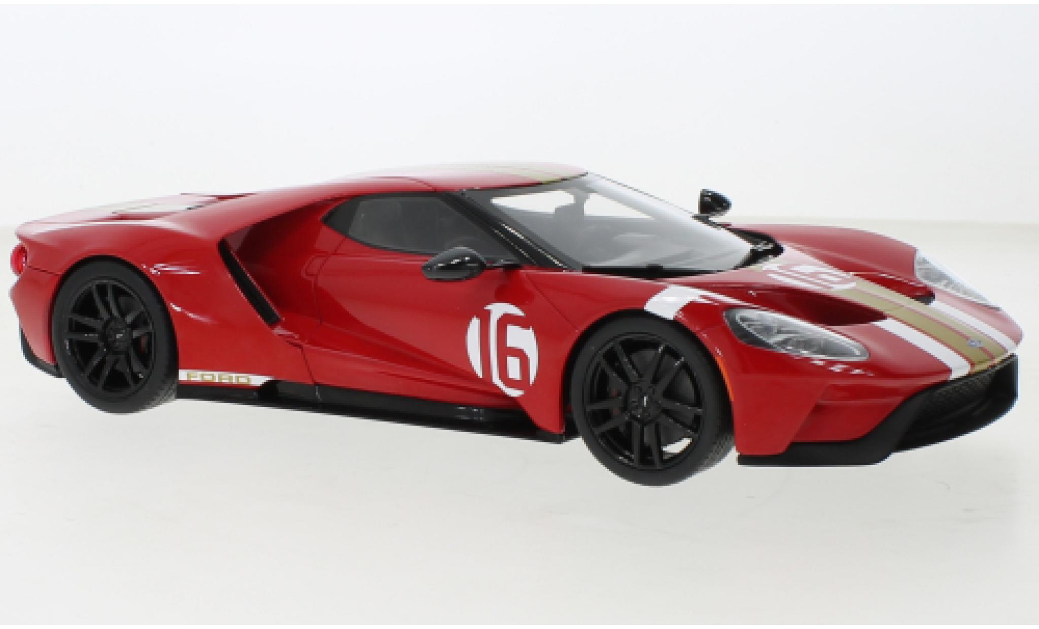 Ford GT 1/18 GT Spirit Heritage Edition rood 2022 modelauto